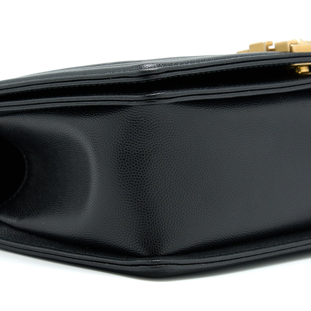 Chanel Medium Boy Bag Caviar Black Brushed