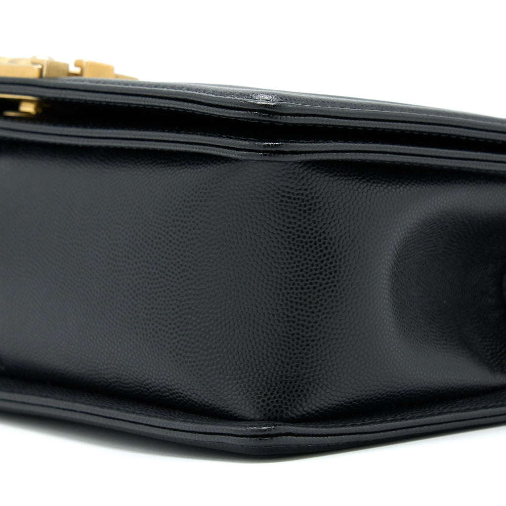 Chanel Medium Boy Bag Caviar Black Brushed