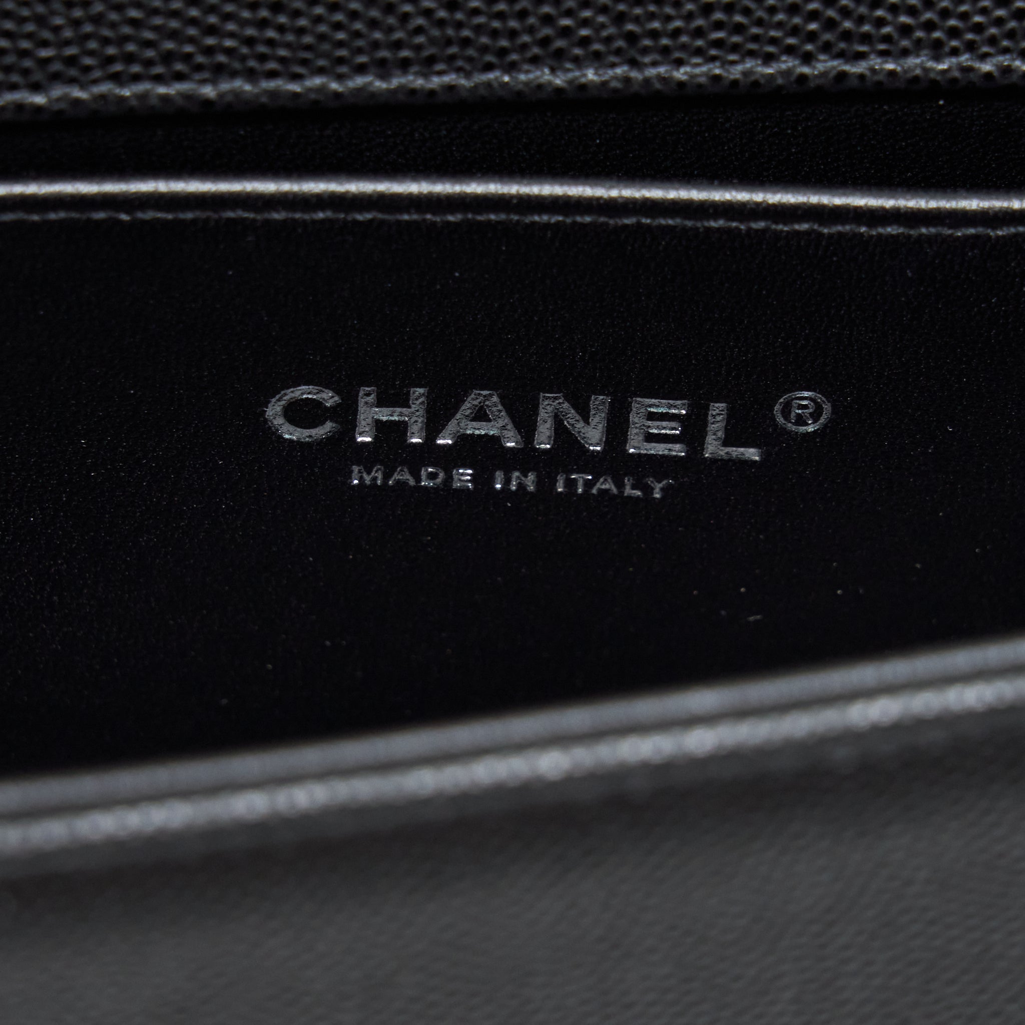Chanel Small Boy Bag Caviar Black Ruthenium Sliver Hardware
