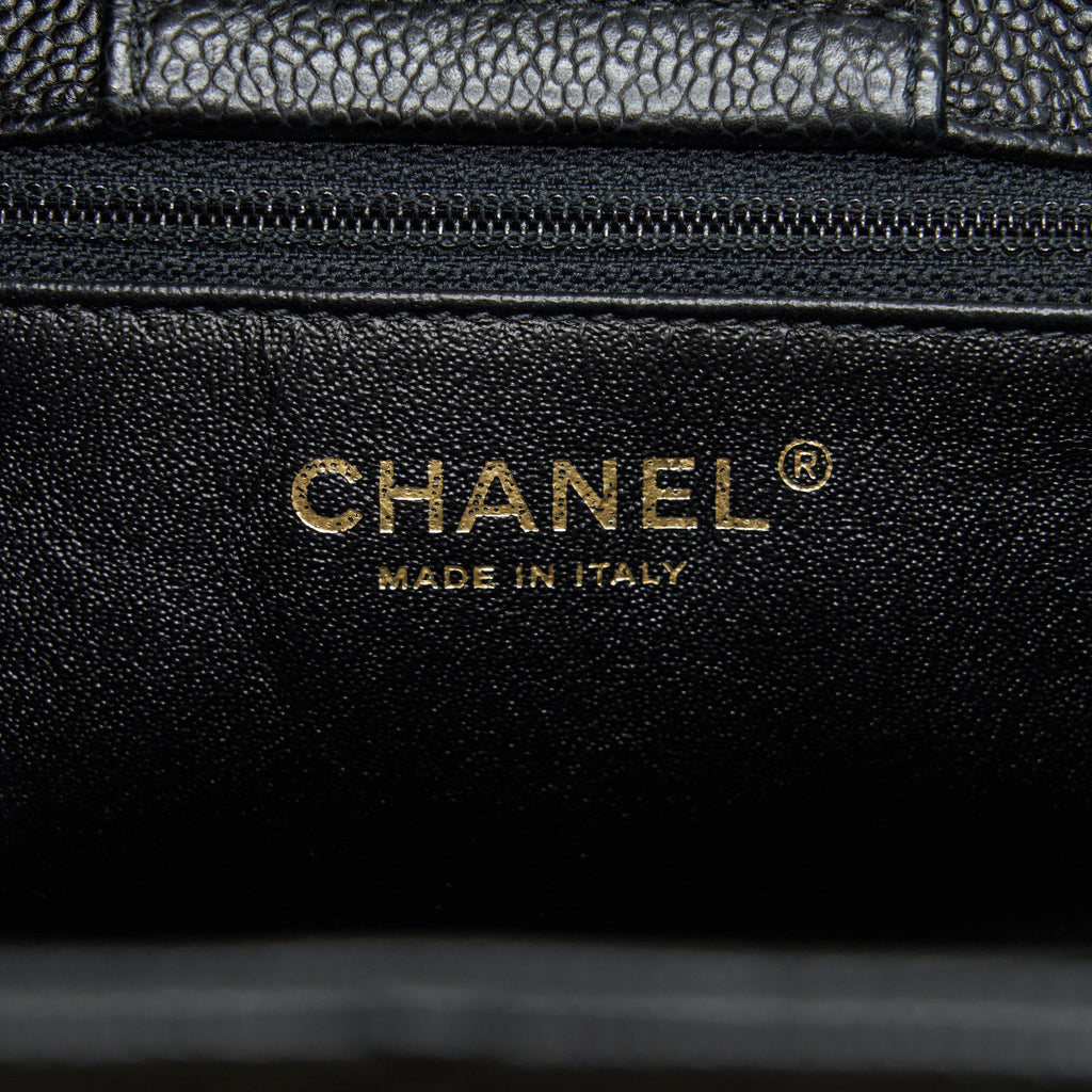 Chanel Shopping Tote Bag Caviar Black