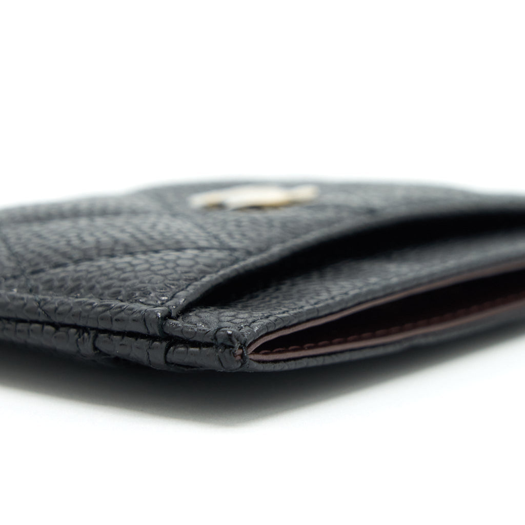 Chanel Classic Card Holder Caviar Black