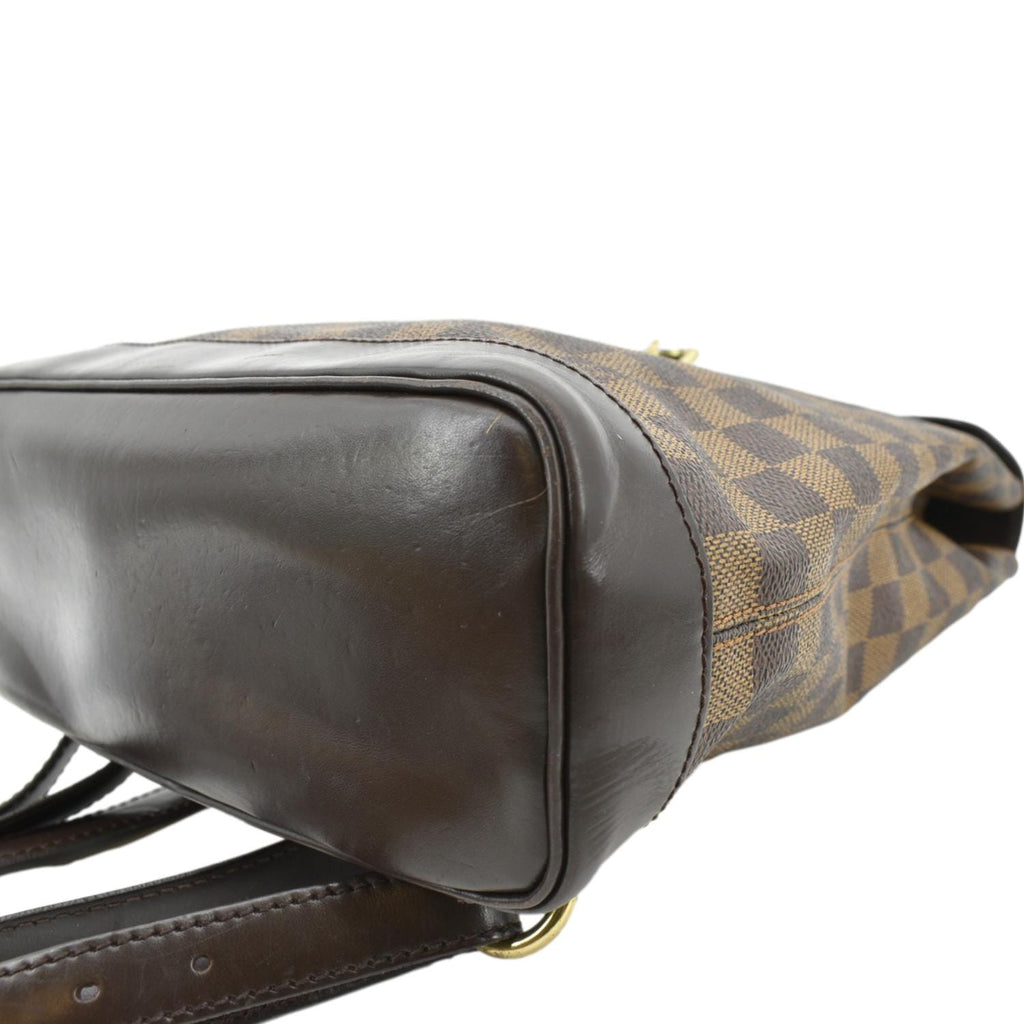 LOUIS VUITTON Soho Damier Ebene Backpack Bag Brown