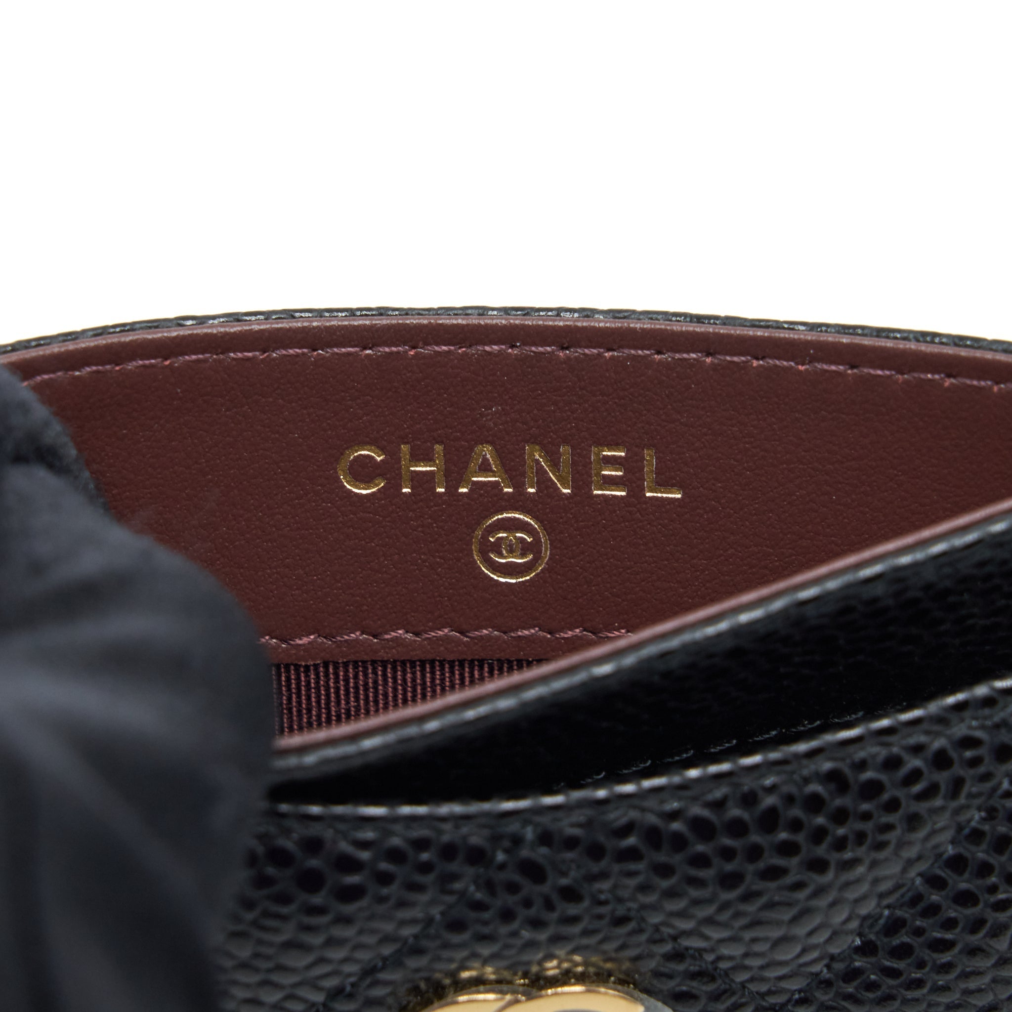 Chanel Classic Card Holder Caviar Black