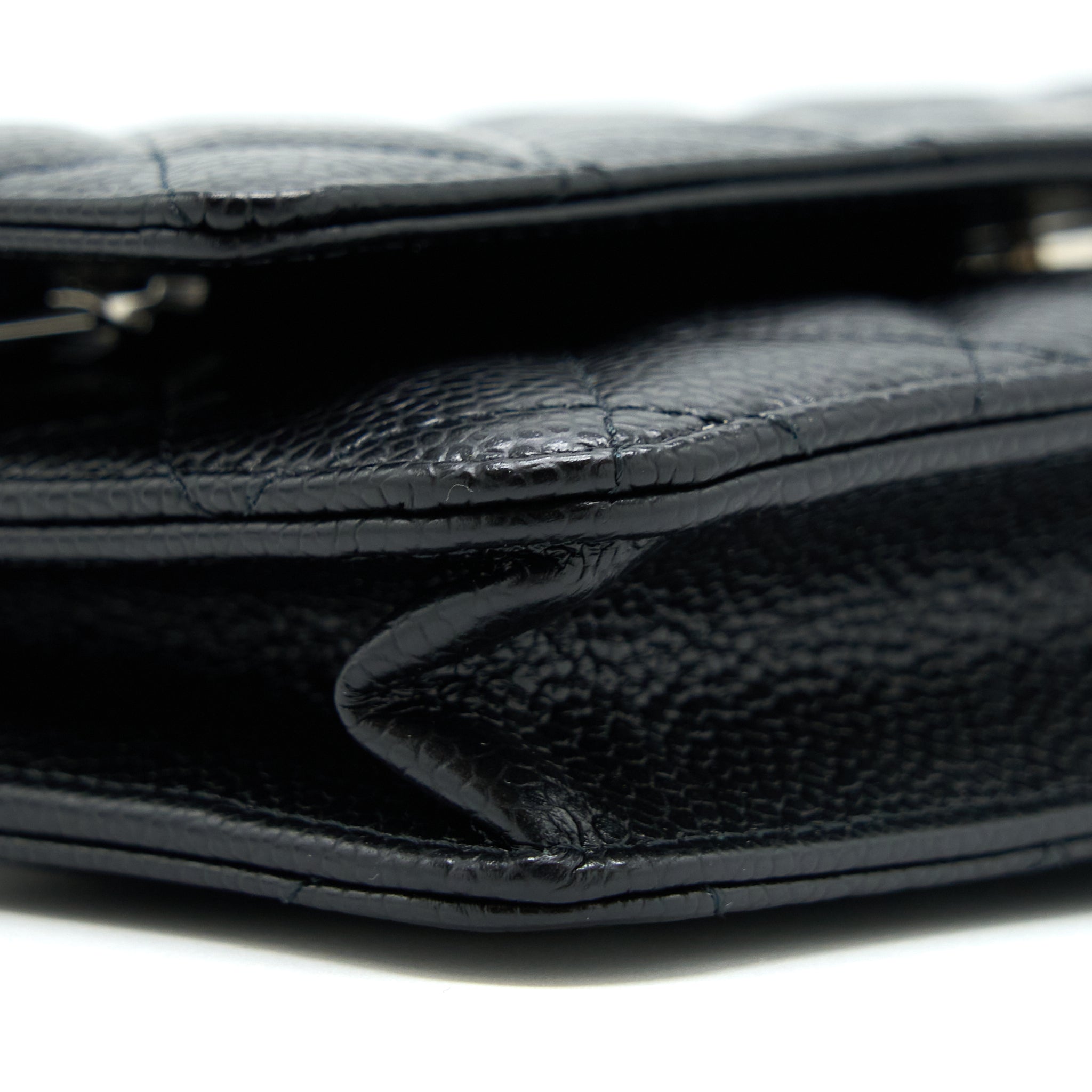 Chanel Classic Wallet On Chain Caviar Black