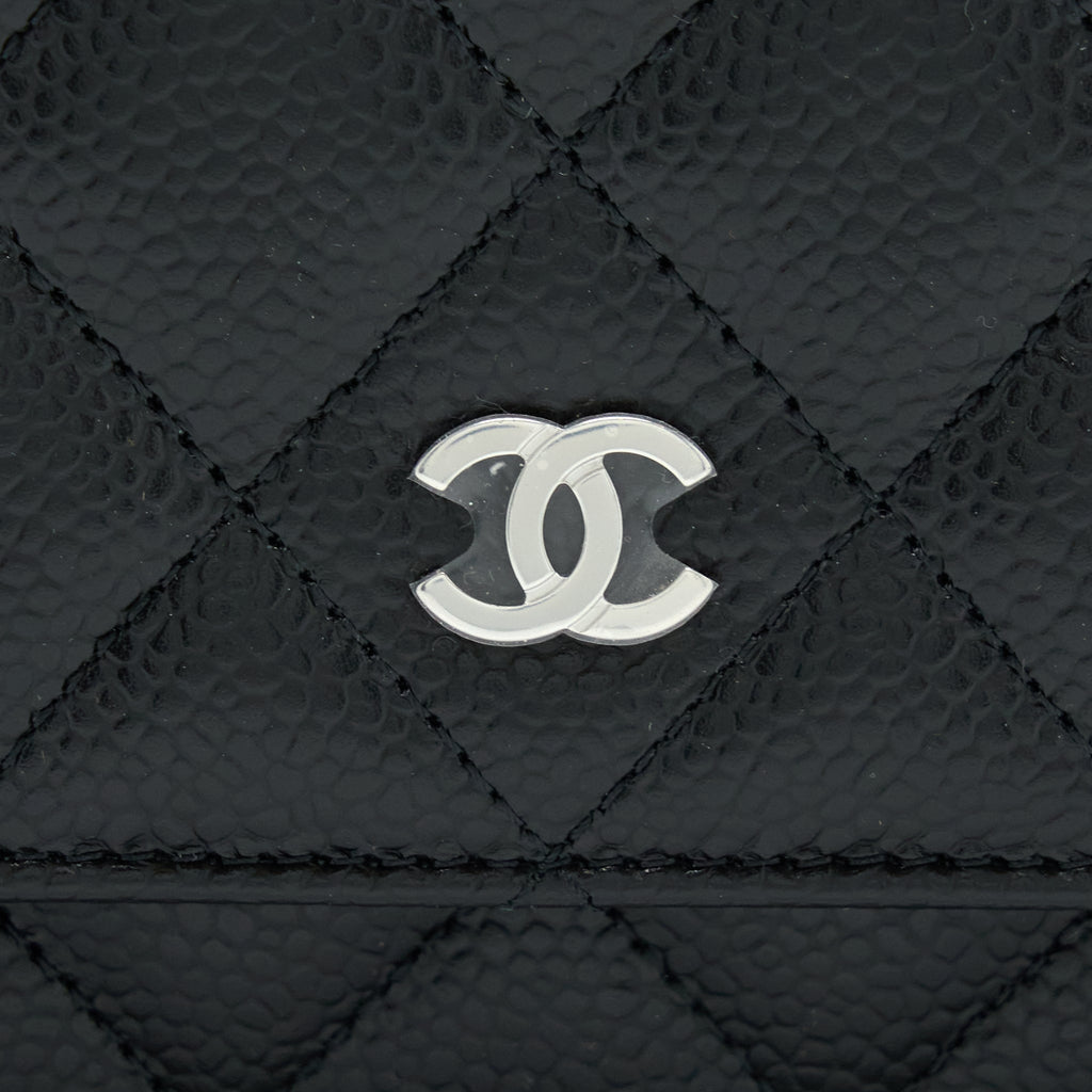 Chanel Classic Wallet On Chain Caviar Black