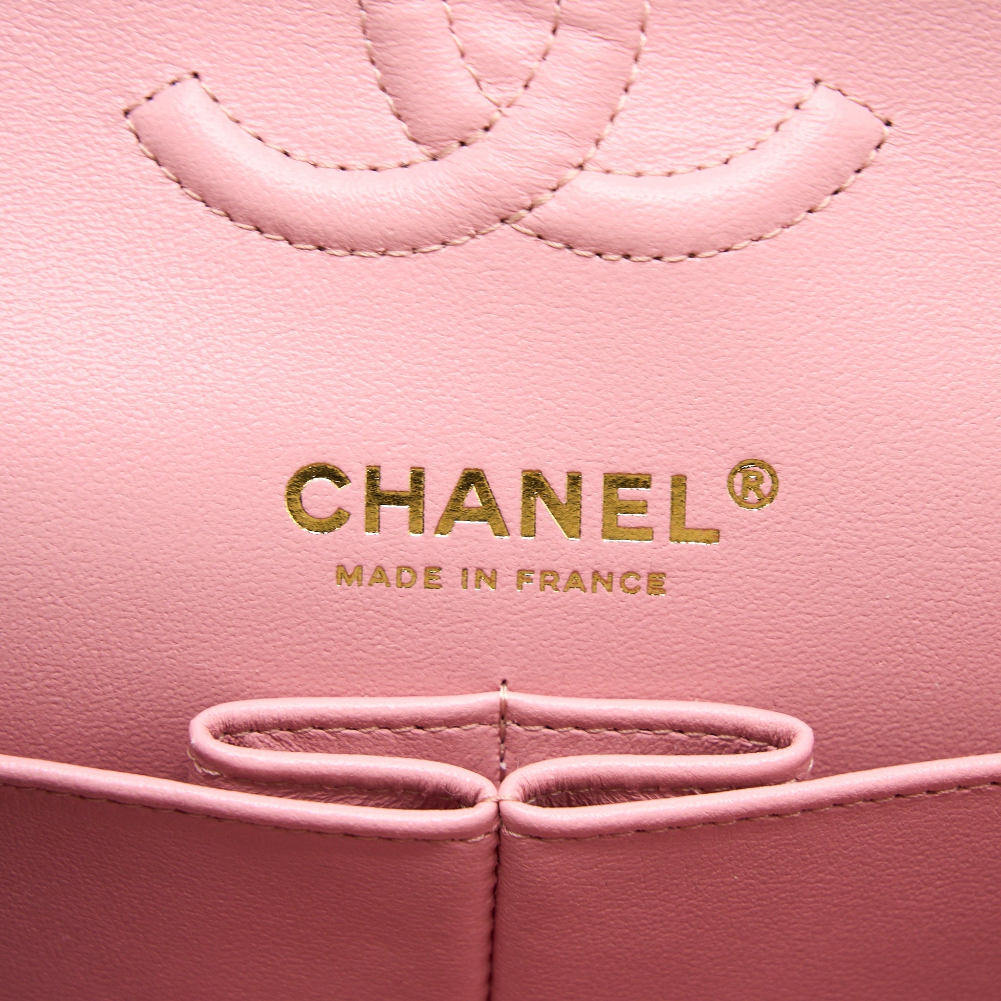 Chanel 22C Small Classic Double Flap Bag Caviar Pink L (Microchip)