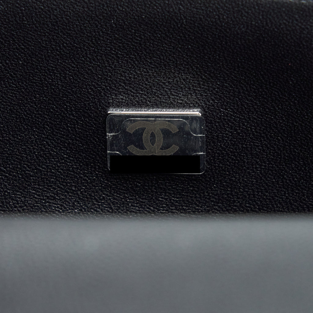 Chanel Small Boy Bag Caviar Black Ruthenium Sliver Hardware