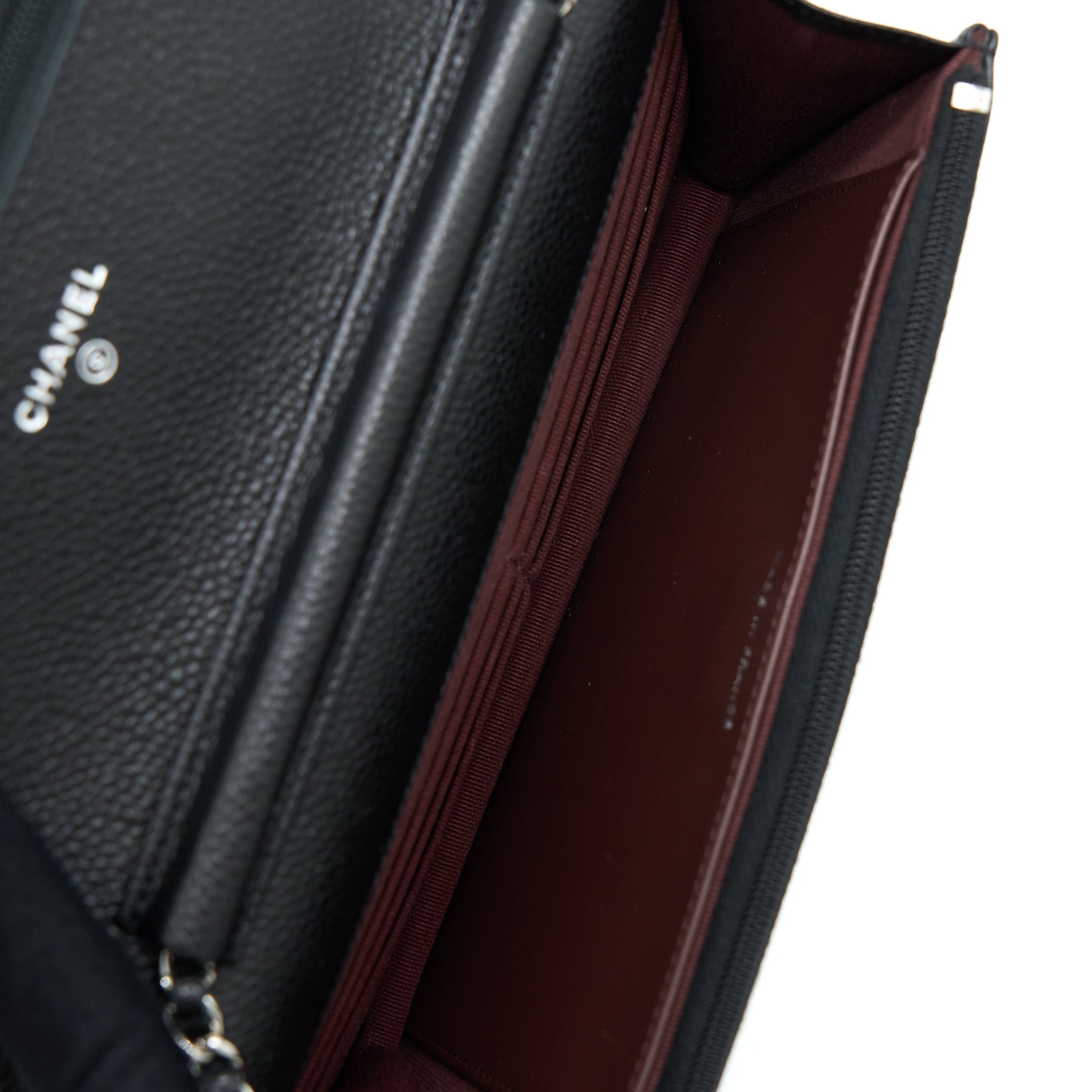 Chanel Classic Wallet On Chain Caviar Black