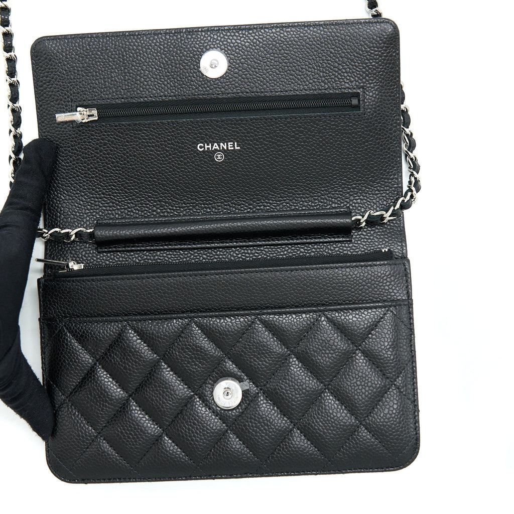 Chanel Classic Wallet On Chain Caviar Black