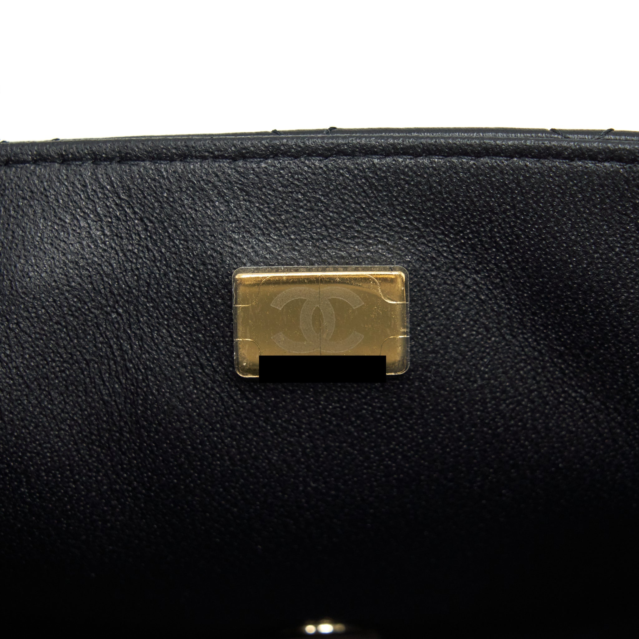 Chanel Mini Square Flap Bag Lambskin Black L