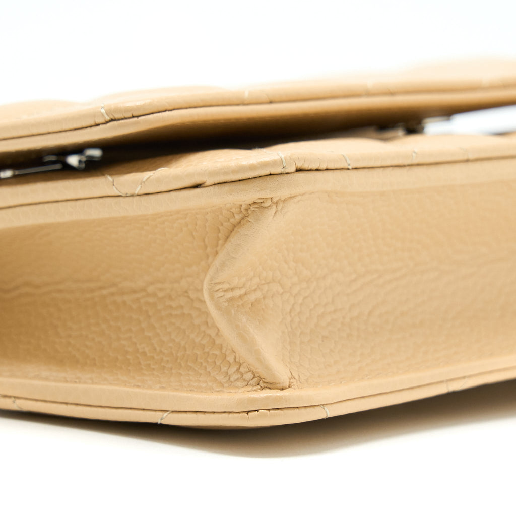 Chanel Classic Wallet On Chain Caviar Beige