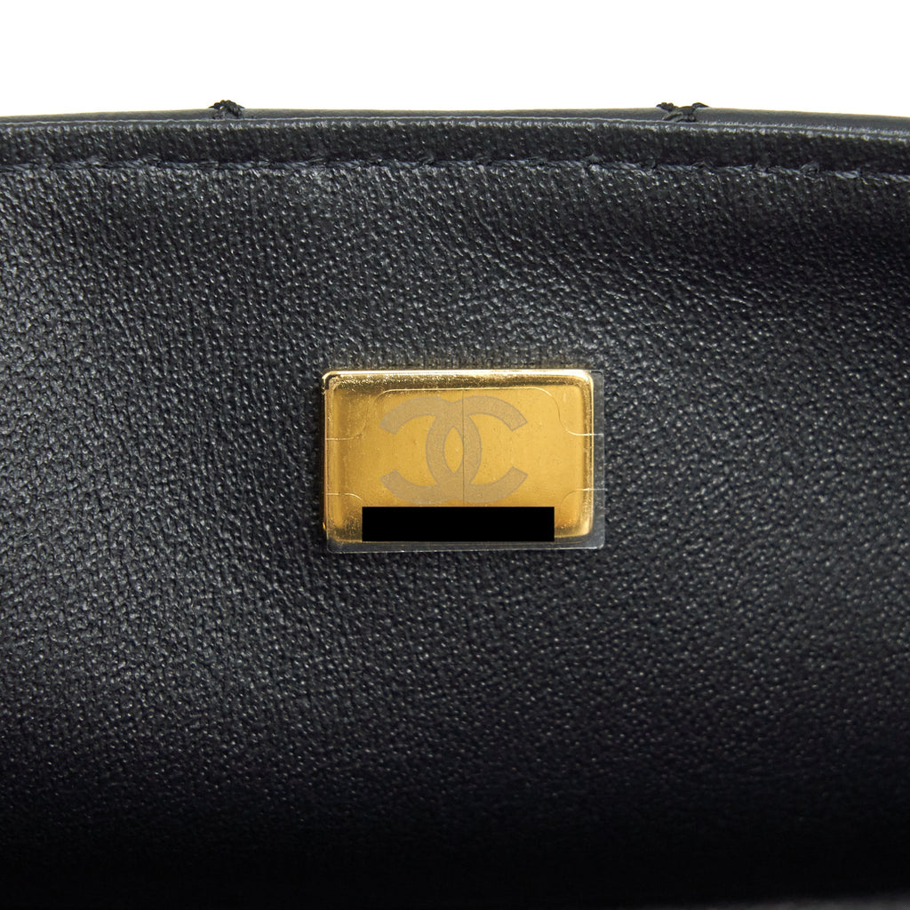 Chanel Mini 2.55 Reissue Flap Bag Aged Calfskin Black Brushed