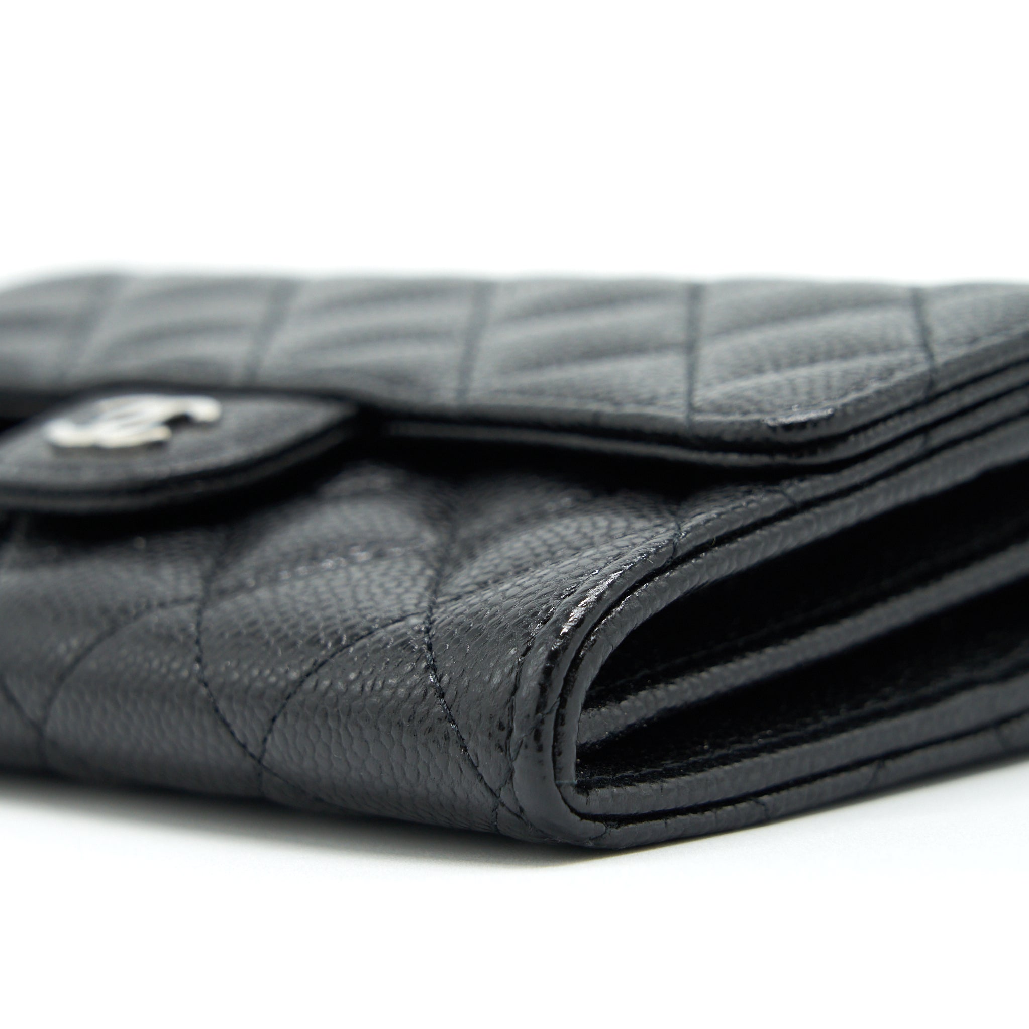 Chanel Flap Wallet Caviar Black