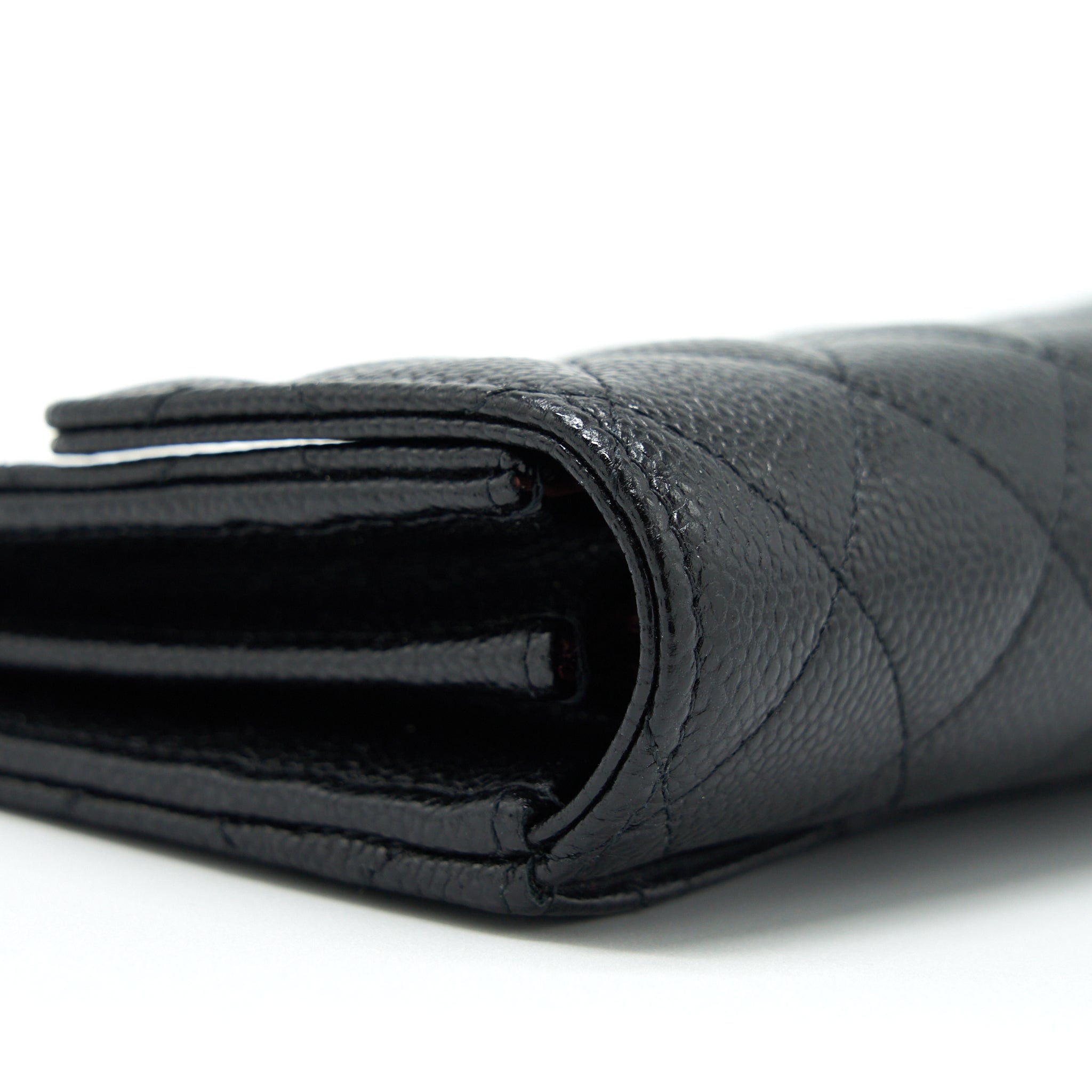 Chanel Flap Wallet Caviar Black