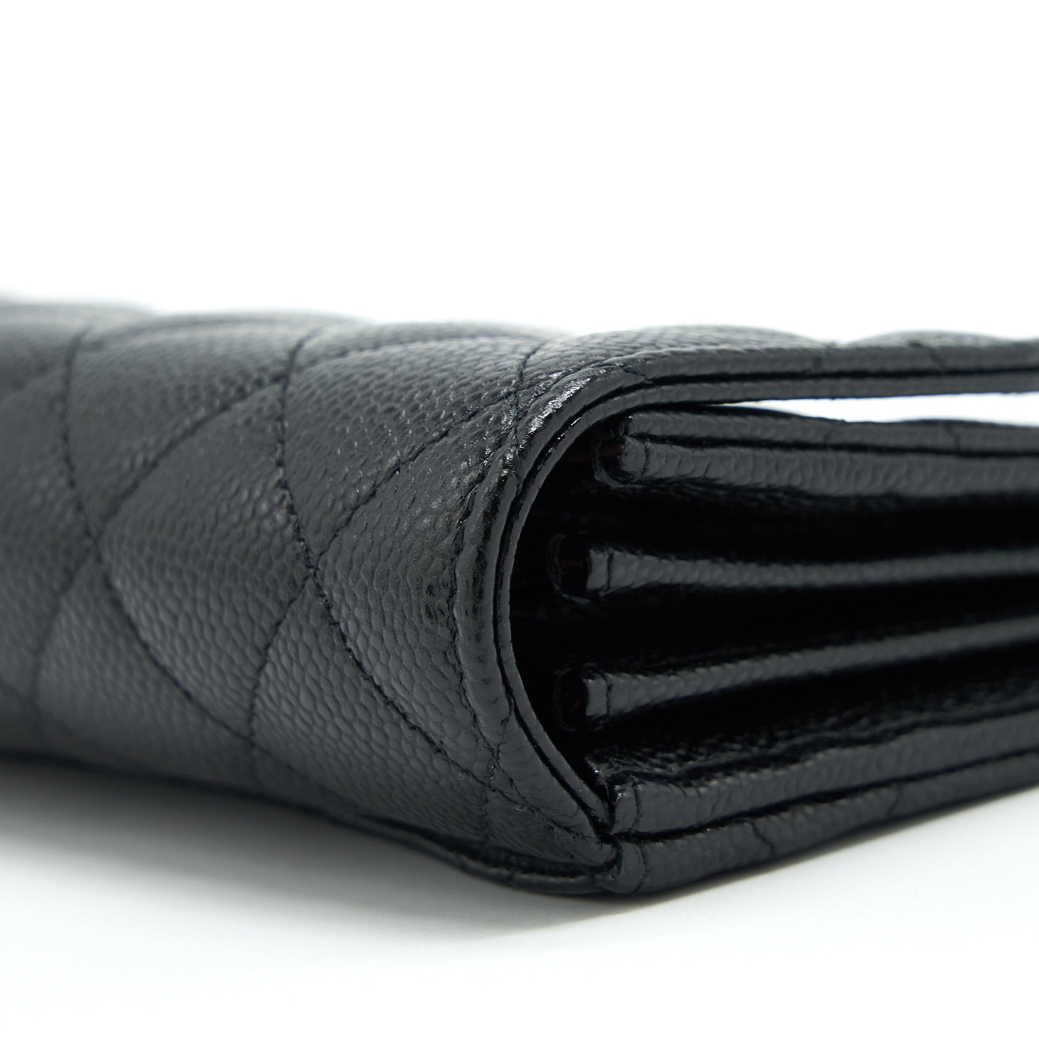 Chanel Flap Wallet Caviar Black