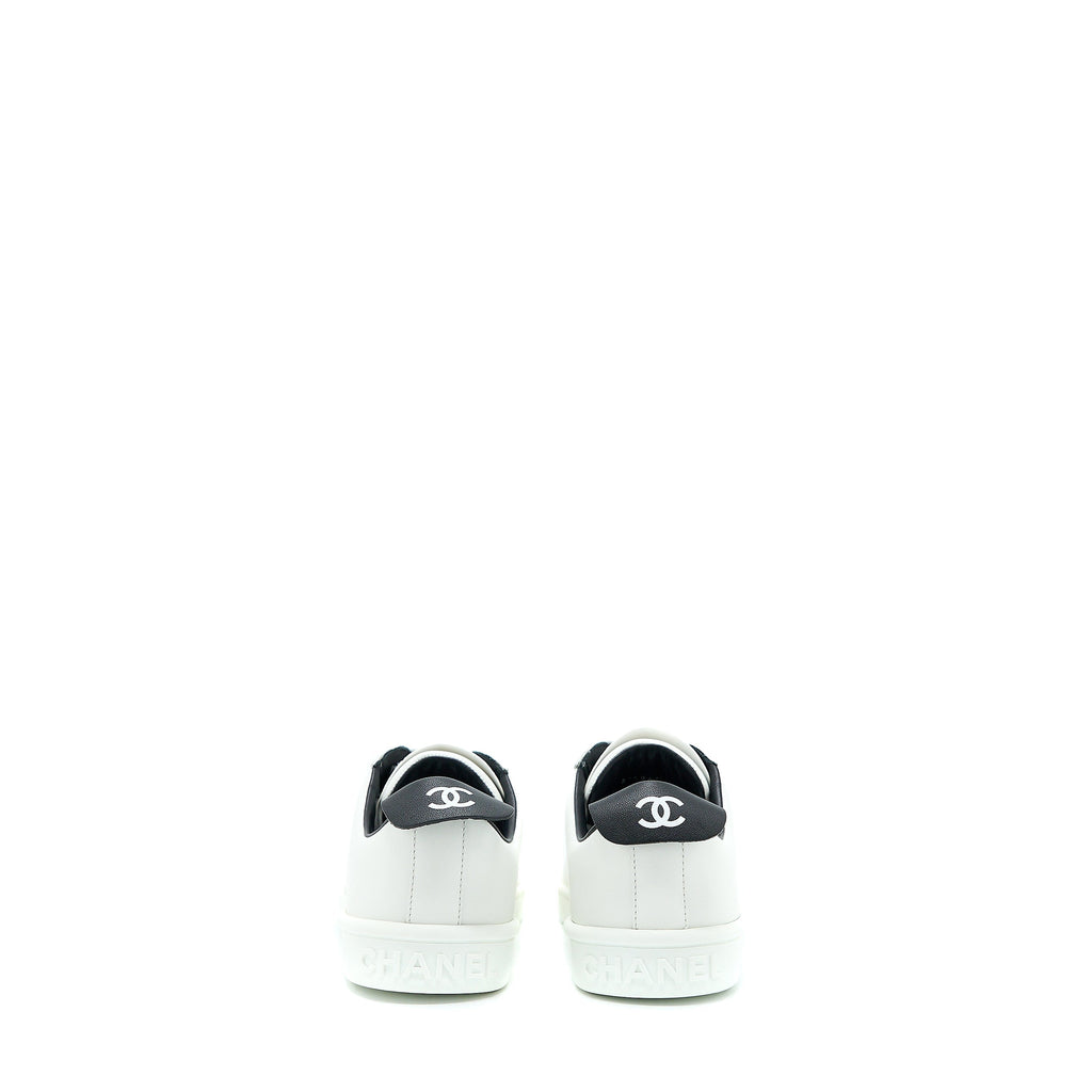 Chanel Size 37 Sneaker Letter Shoelace Calfskin Multicolour