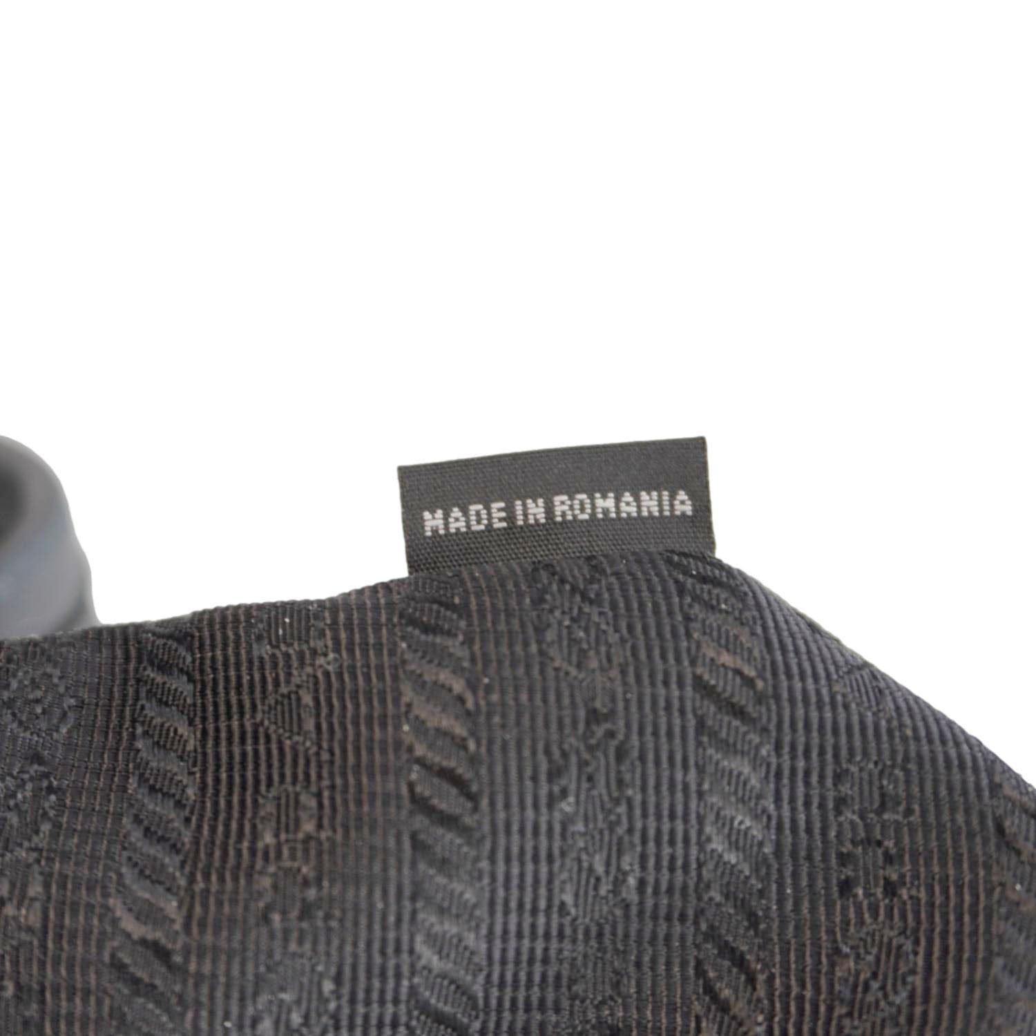 PRADA Tessuto Bomber Nylon Shopping Tote Bag Black