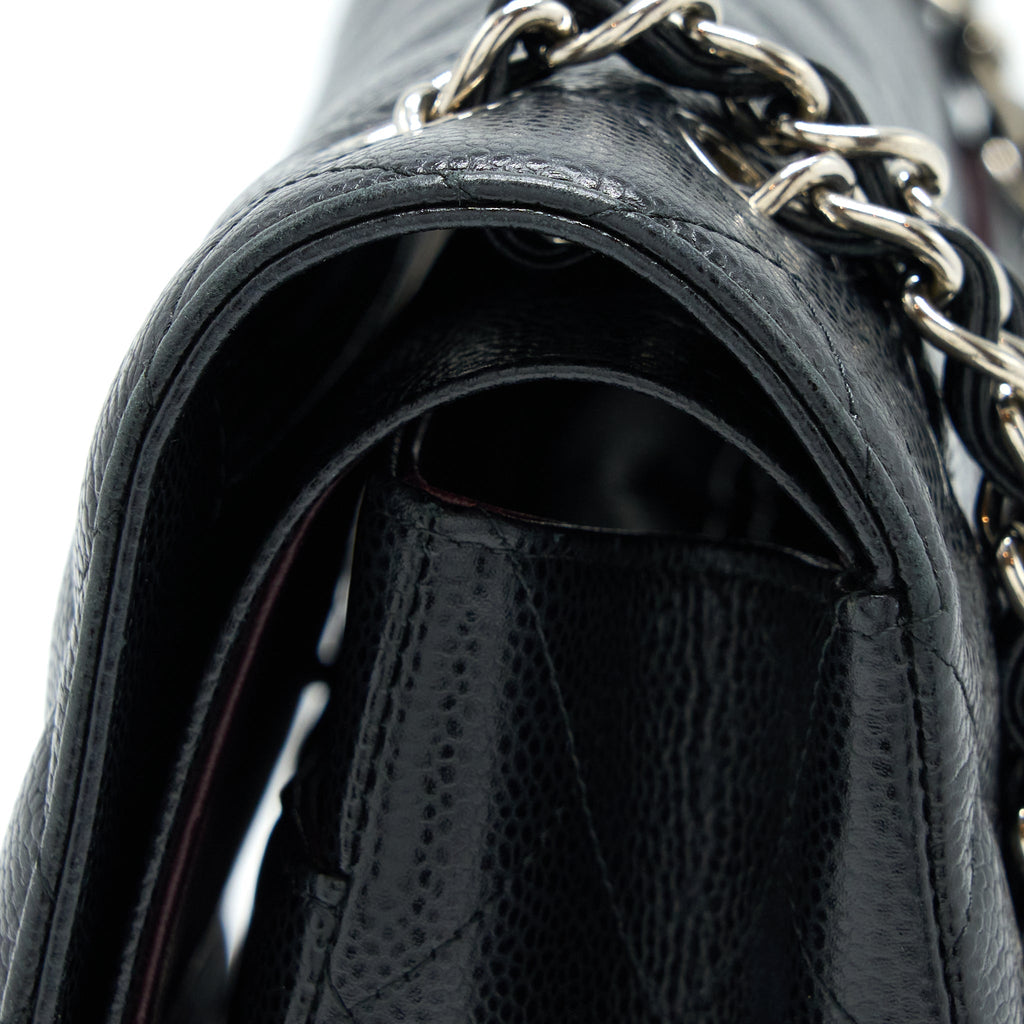 Chanel Classic Jumbo Double Flap Bag Caviar Black