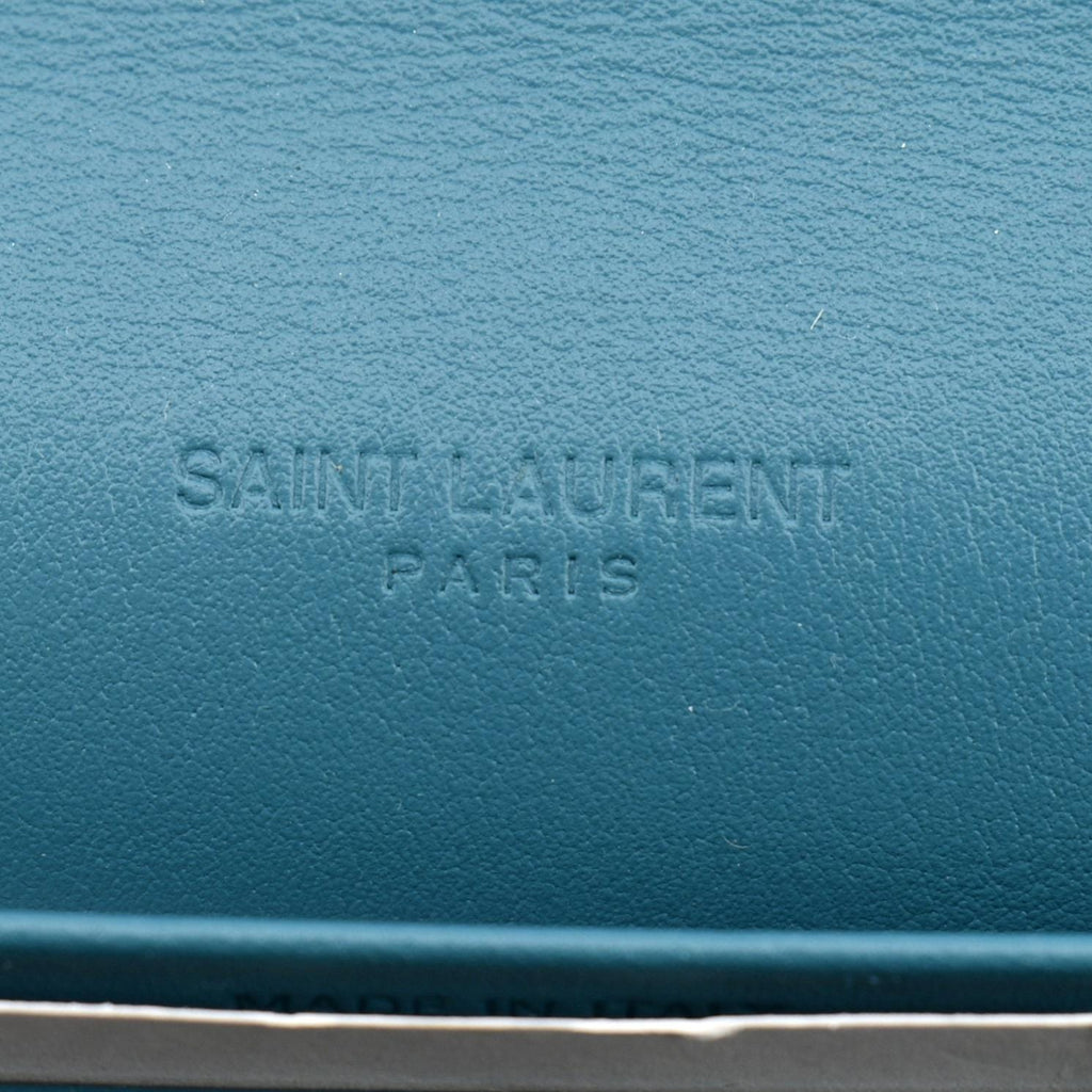 YVES SAINT LAURENT Floral Print Leather Shoulder Bag Multicolor