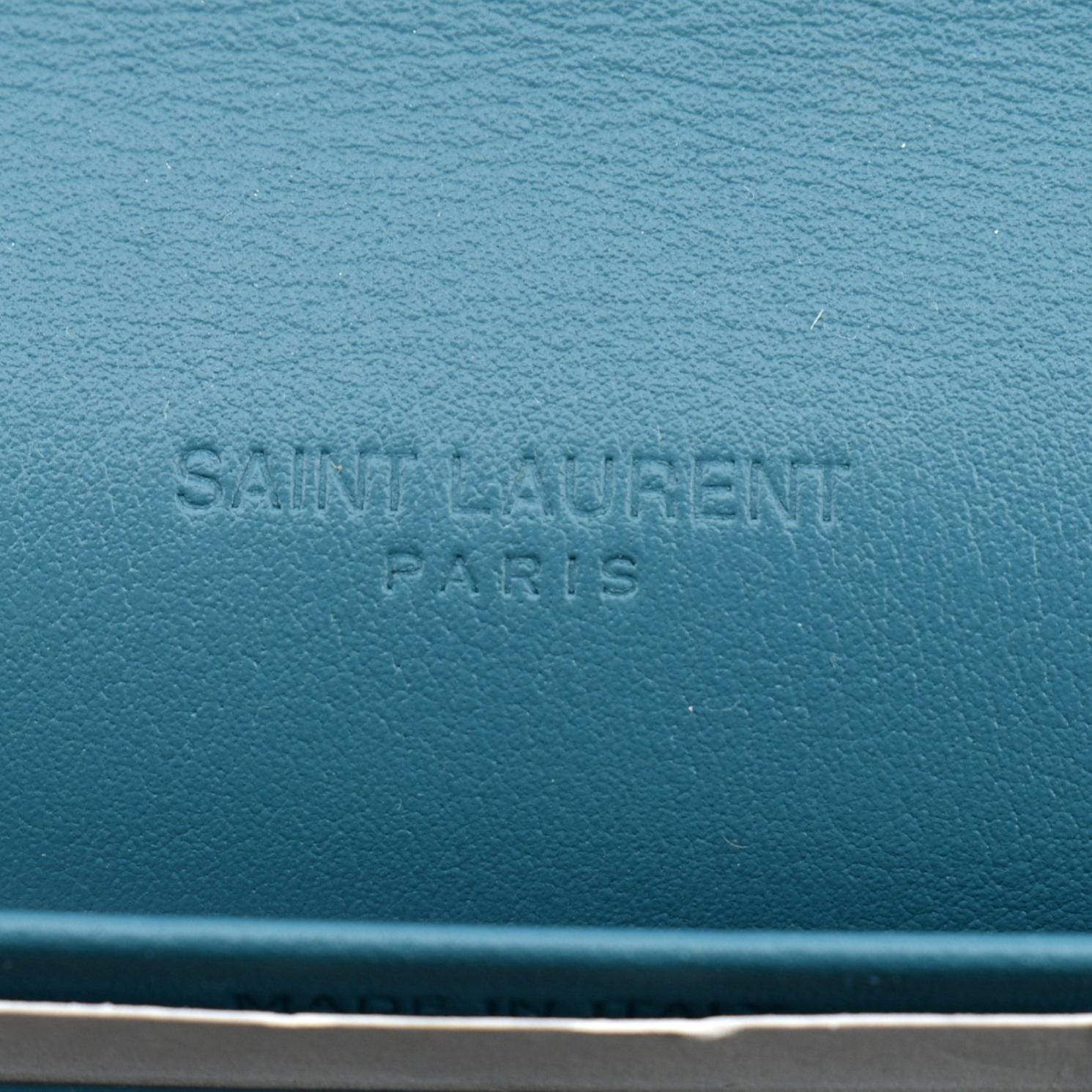 YVES SAINT LAURENT Floral Print Leather Shoulder Bag Multicolor
