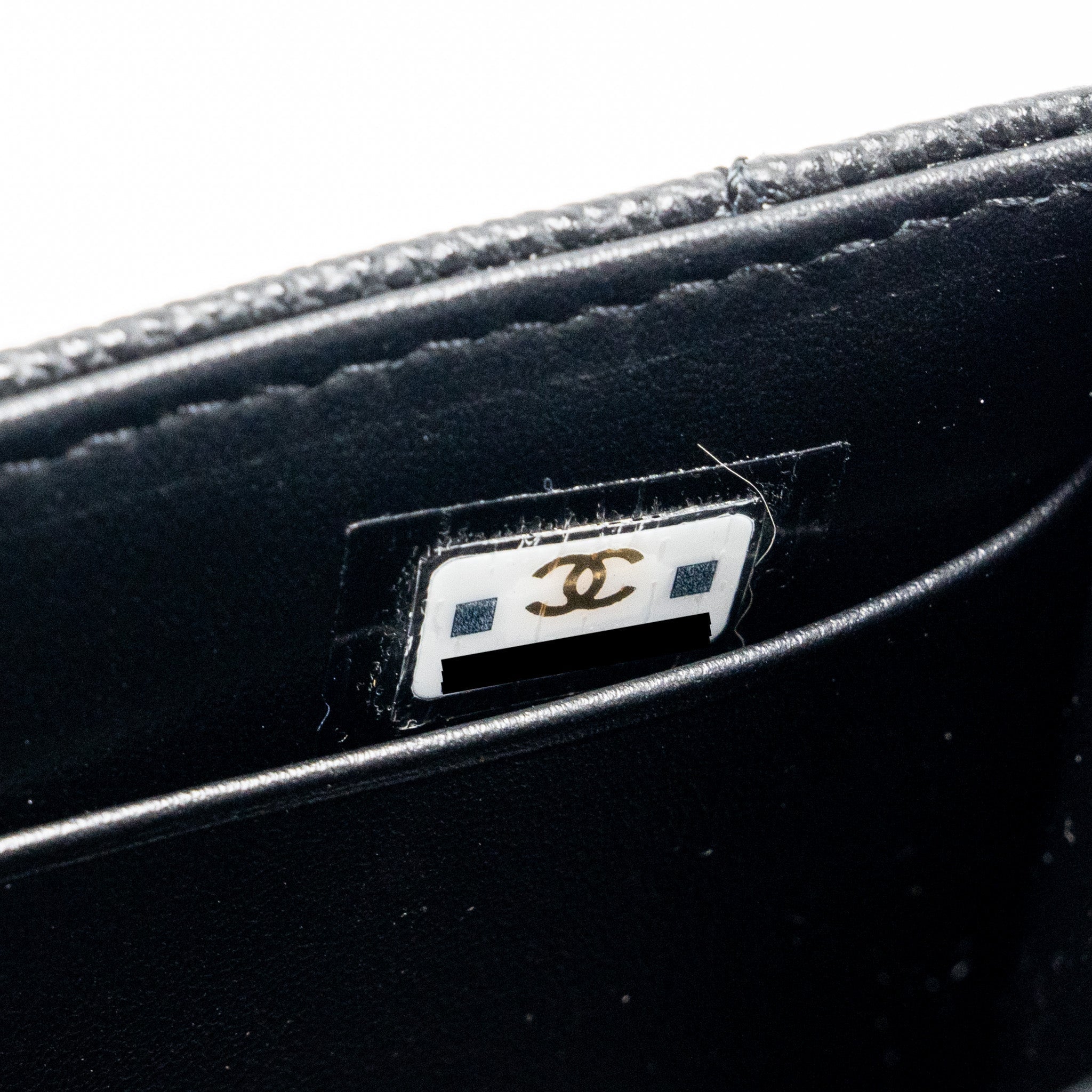 Chanel Mini Top Handle Flap Bag Caviar Black L (Microchip)