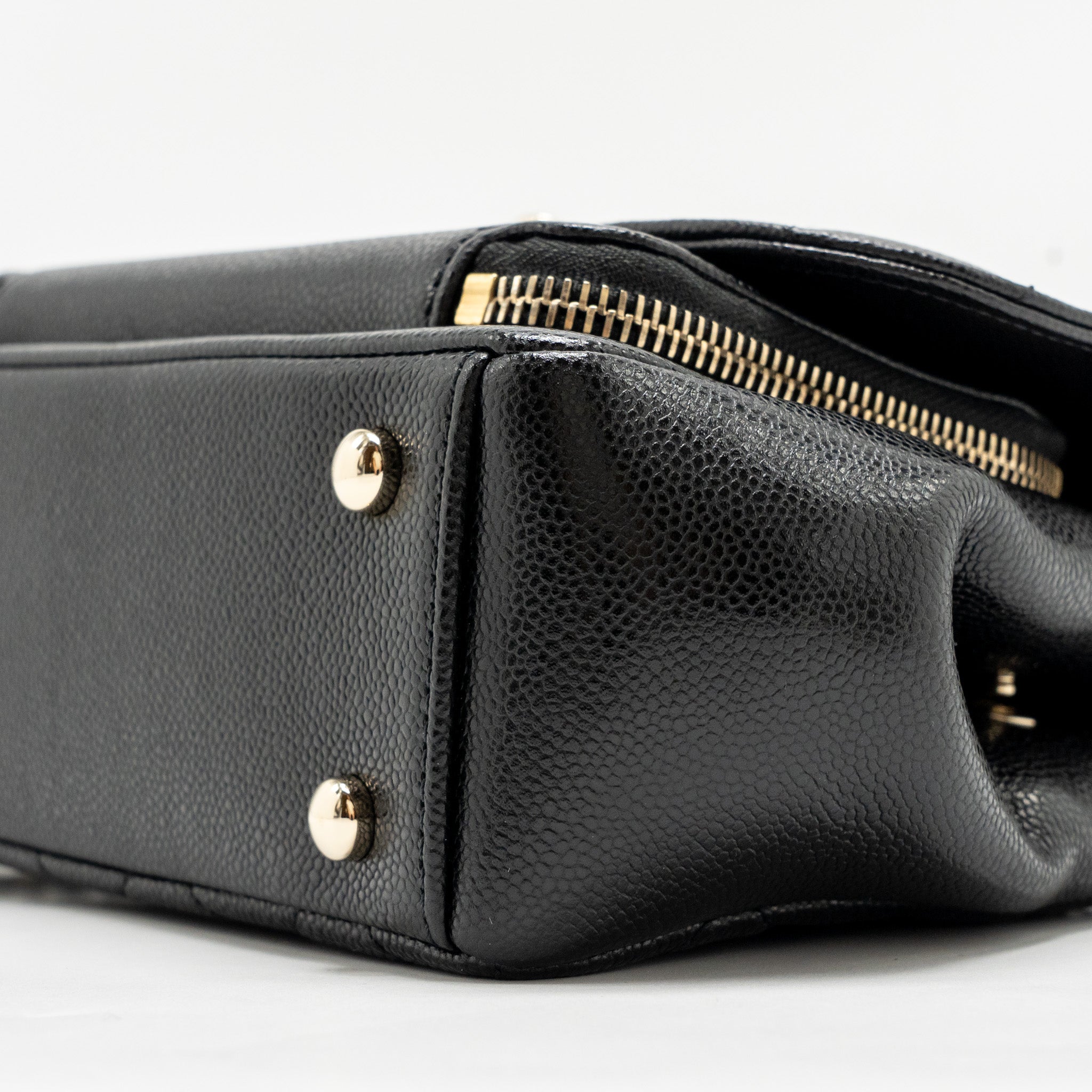 Chanel Small Business Affinity Caviar Black L (Microchip)