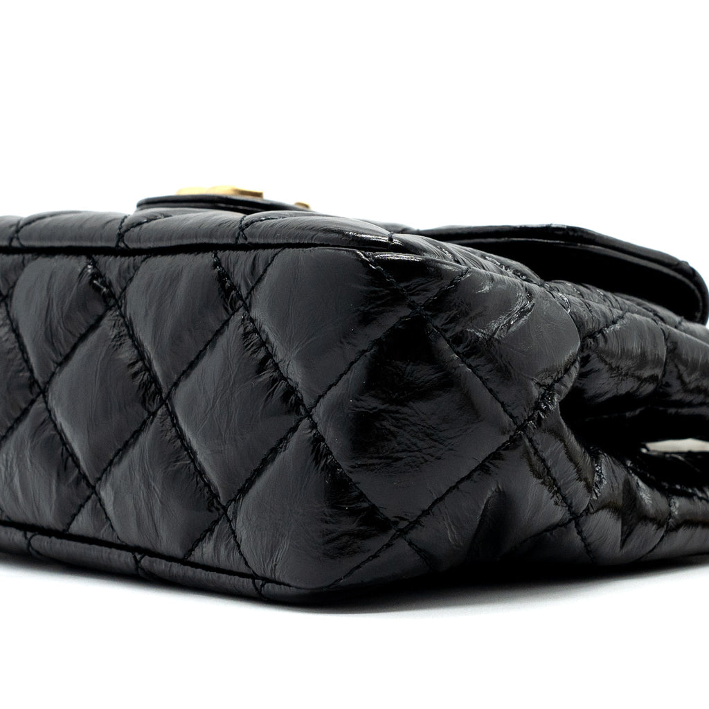 Chanel 23C Small HOBO Bag Shiny Calfskin Black  (Microchip)
