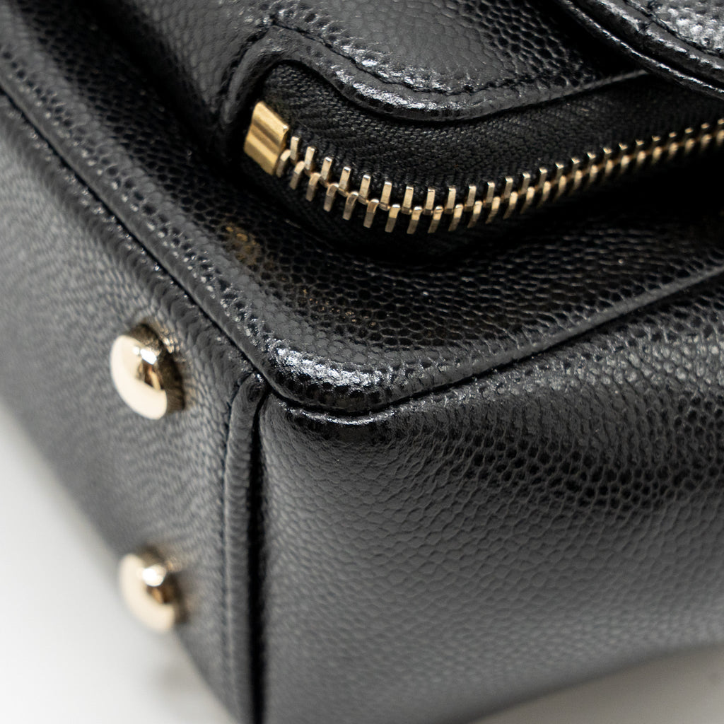 Chanel Small Business Affinity Caviar Black L (Microchip)