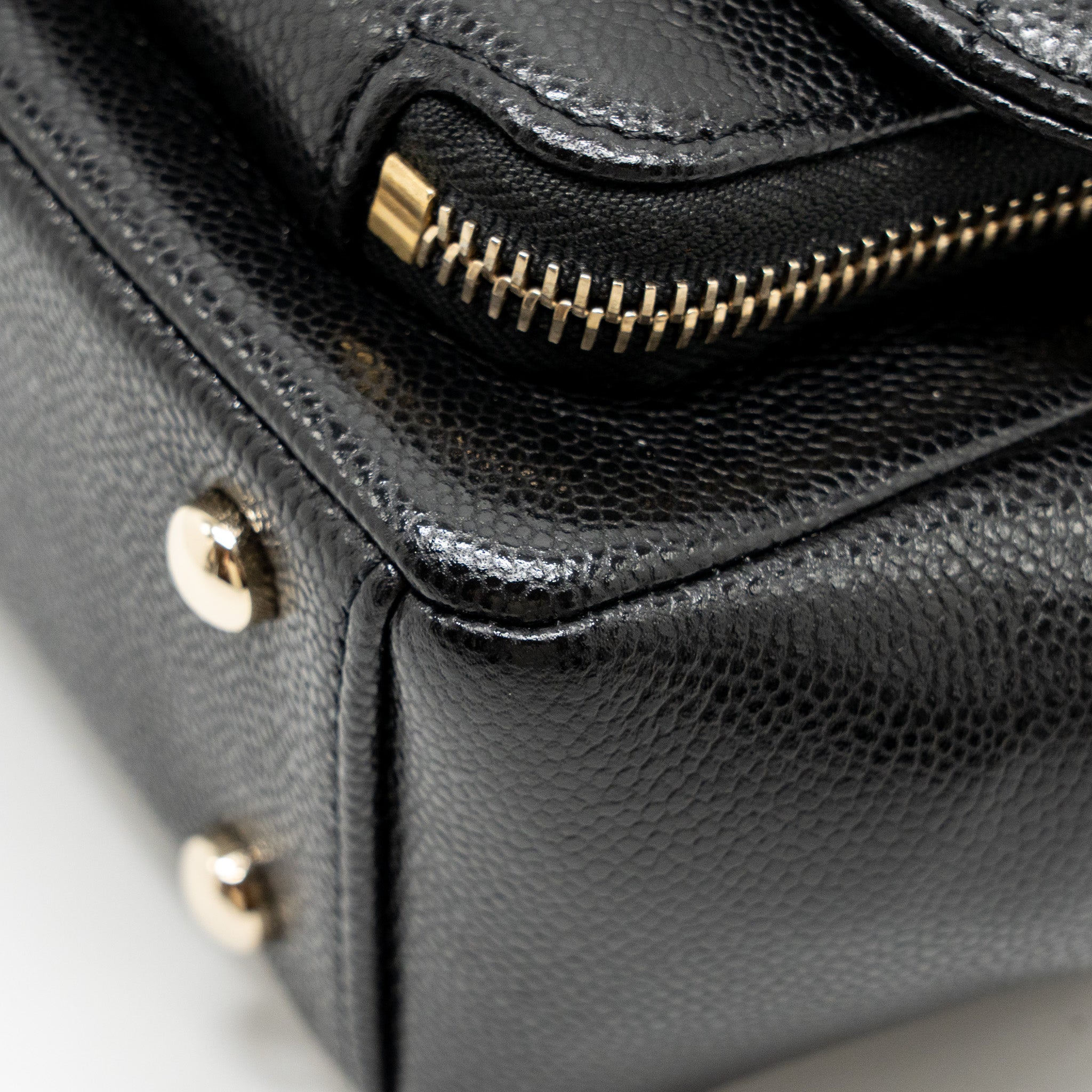 Chanel Small Business Affinity Caviar Black L (Microchip)