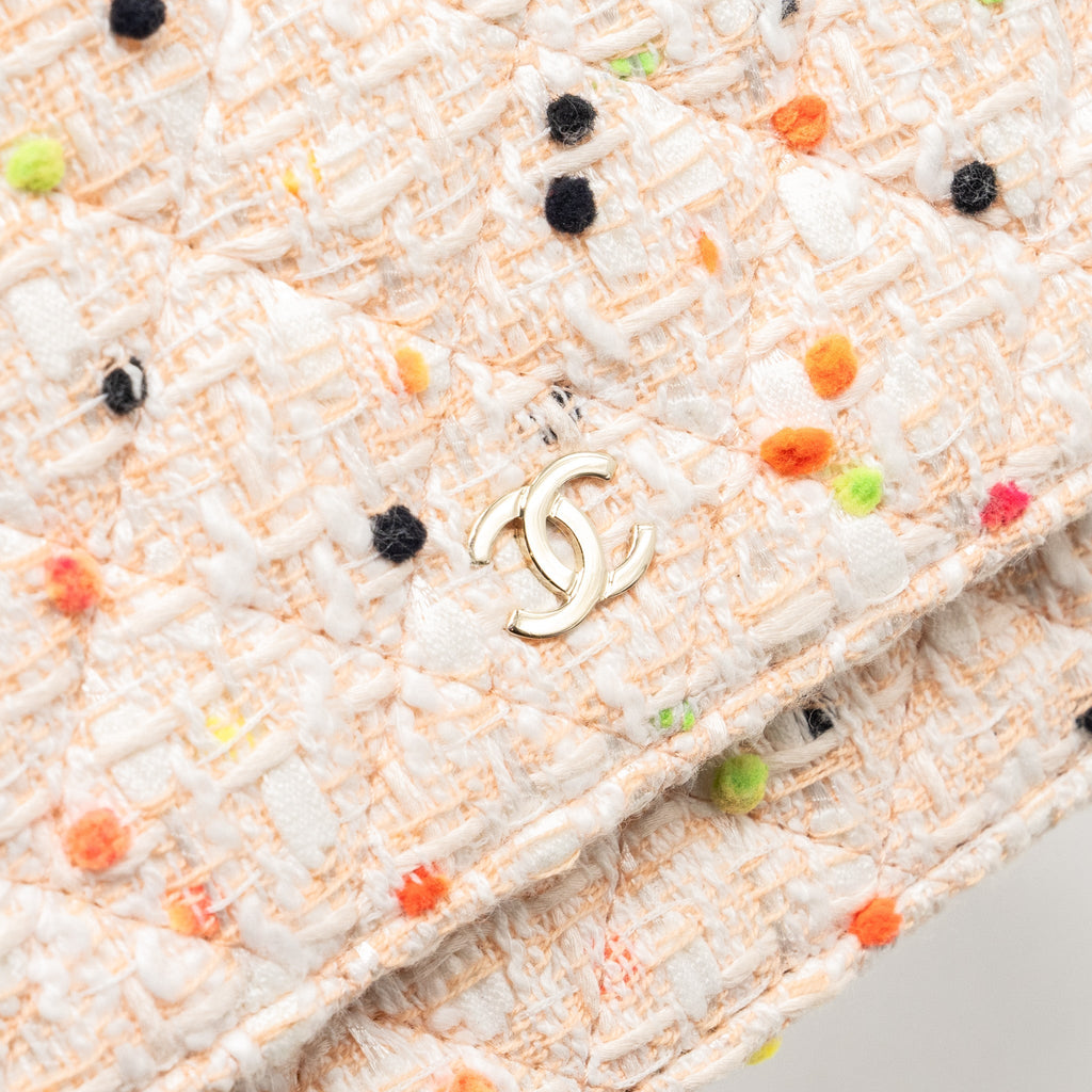 Chanel 19s Wallet On Chain/O Mini Bag Tweed Multicolour L