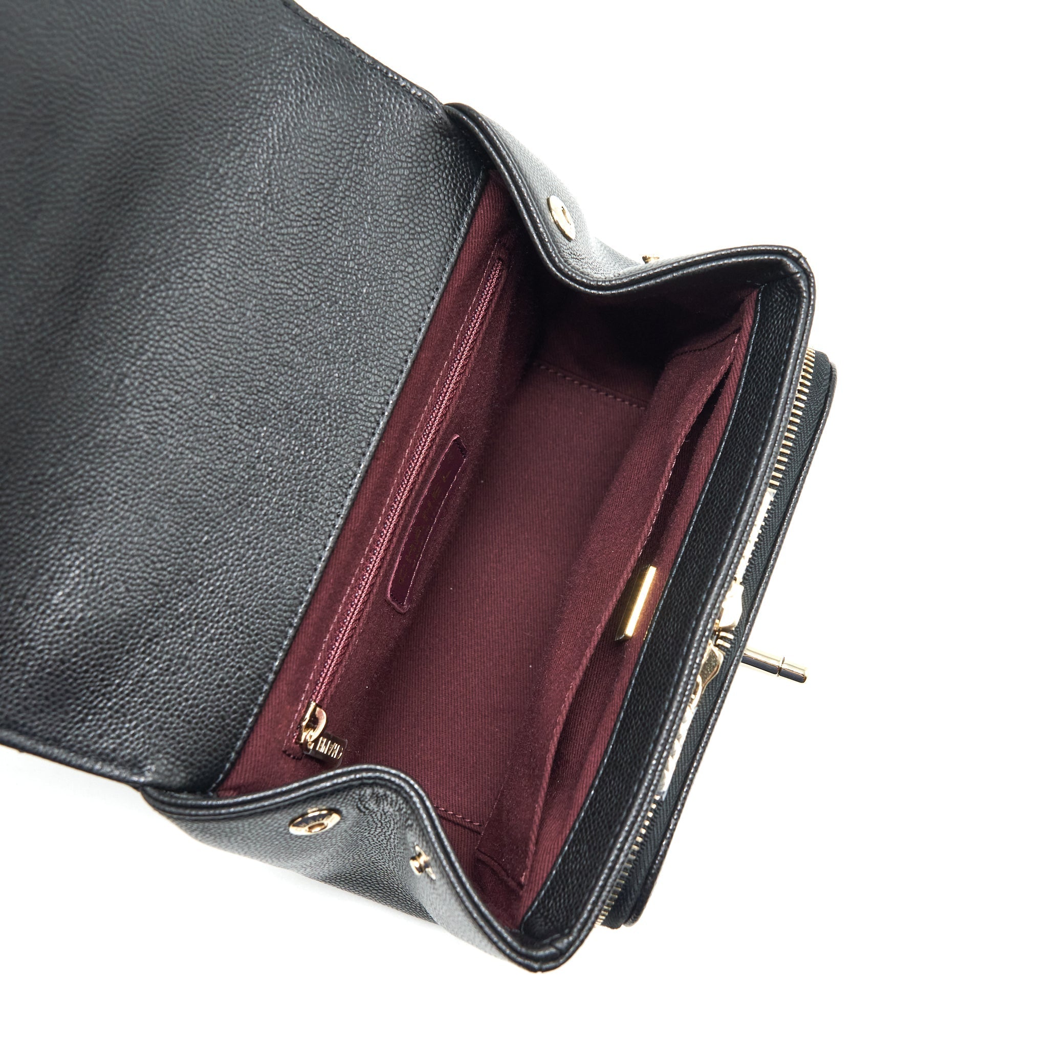 Chanel Small Business Affinity Caviar Black L