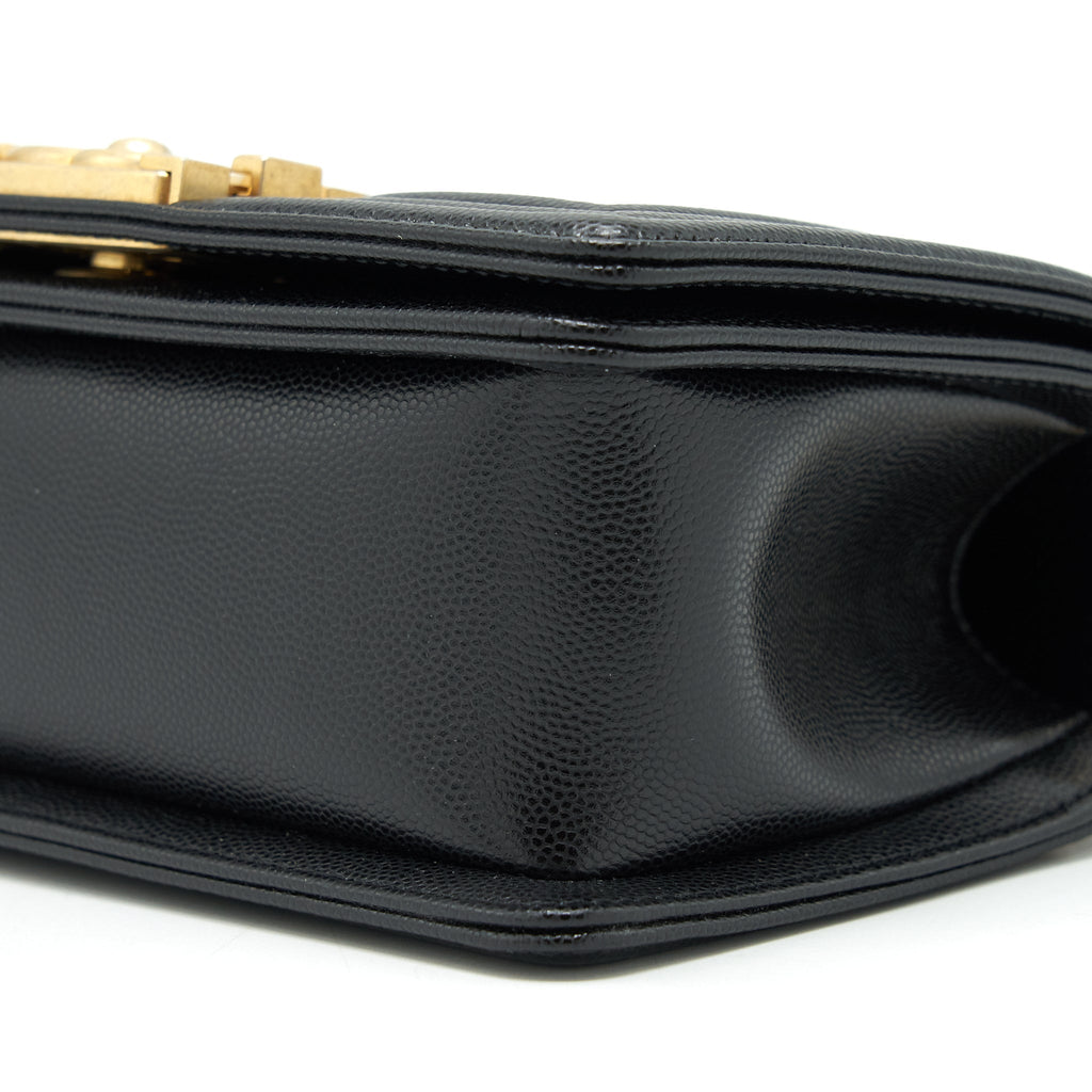 Chanel Small Boy Bag Caviar Black
