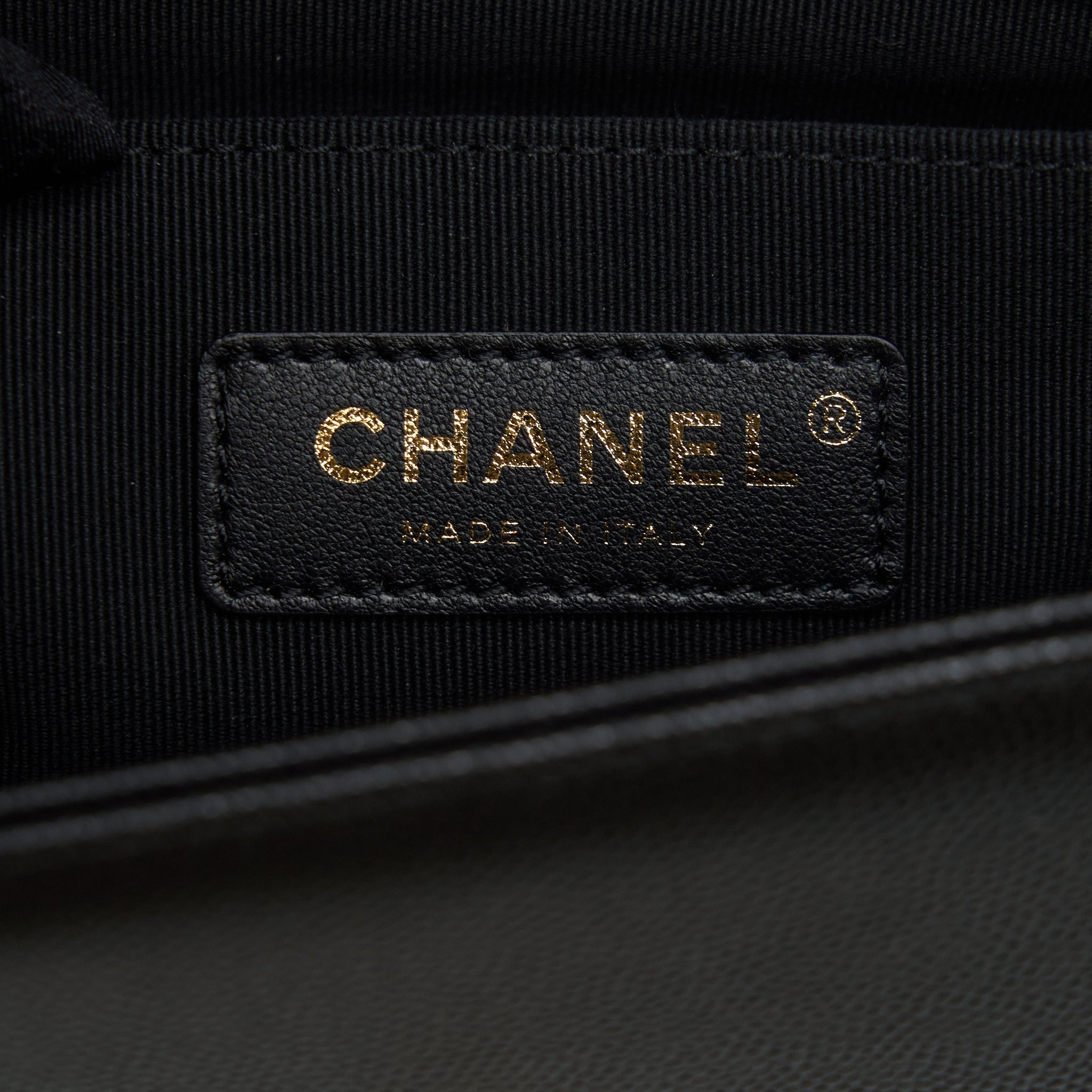 Chanel Small Boy Bag Caviar Black