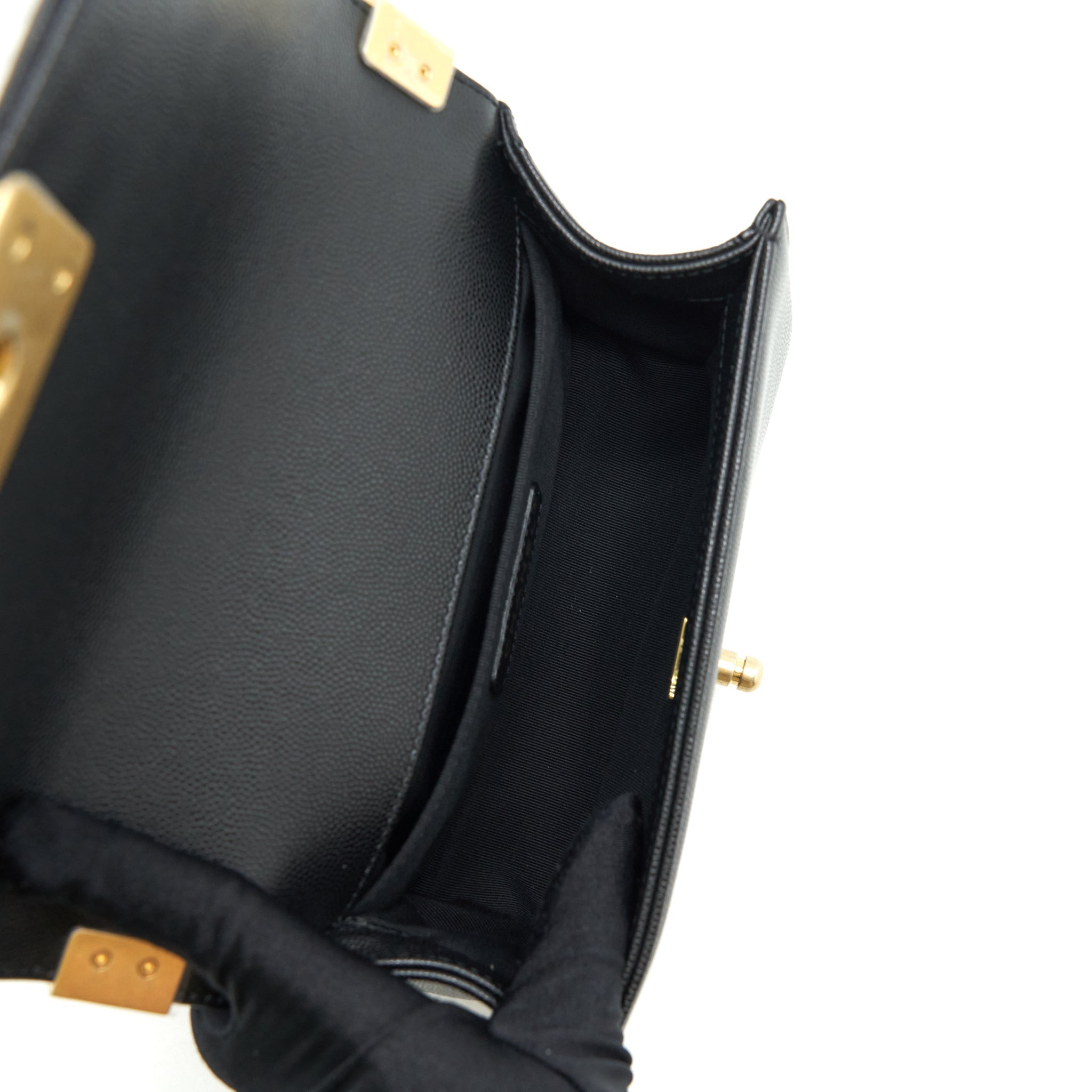Chanel Small Boy Bag Caviar Black
