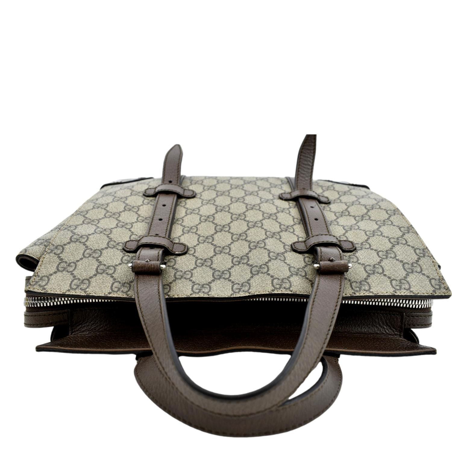 GUCCI Small GG Supreme Canvas Tote Bag Beige 643814