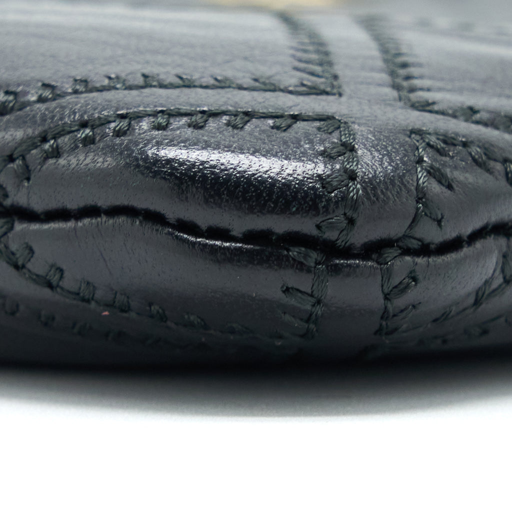 Chanel Quilted Pouch with Tassel Black L