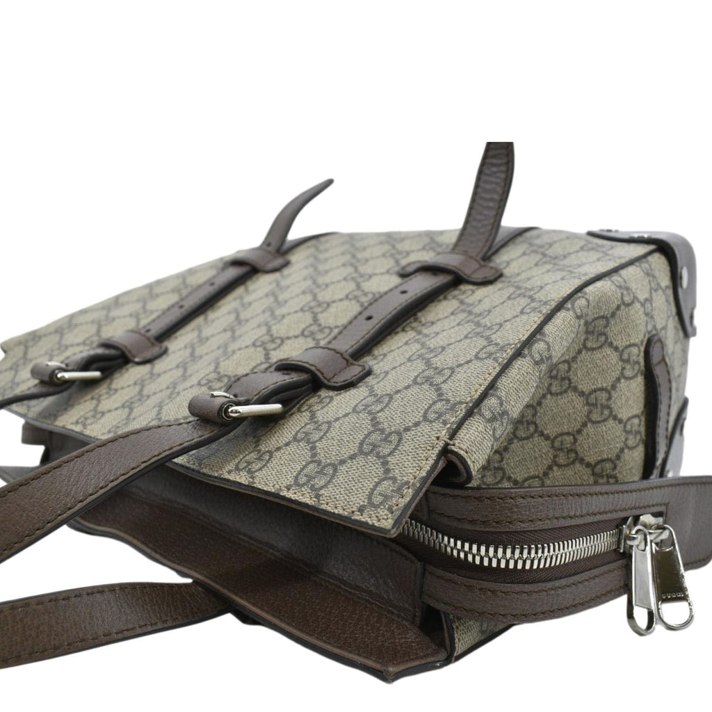 GUCCI Small GG Supreme Canvas Tote Bag Beige 643814