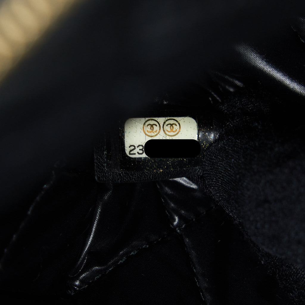 Chanel Quilted Pouch with Tassel Black L