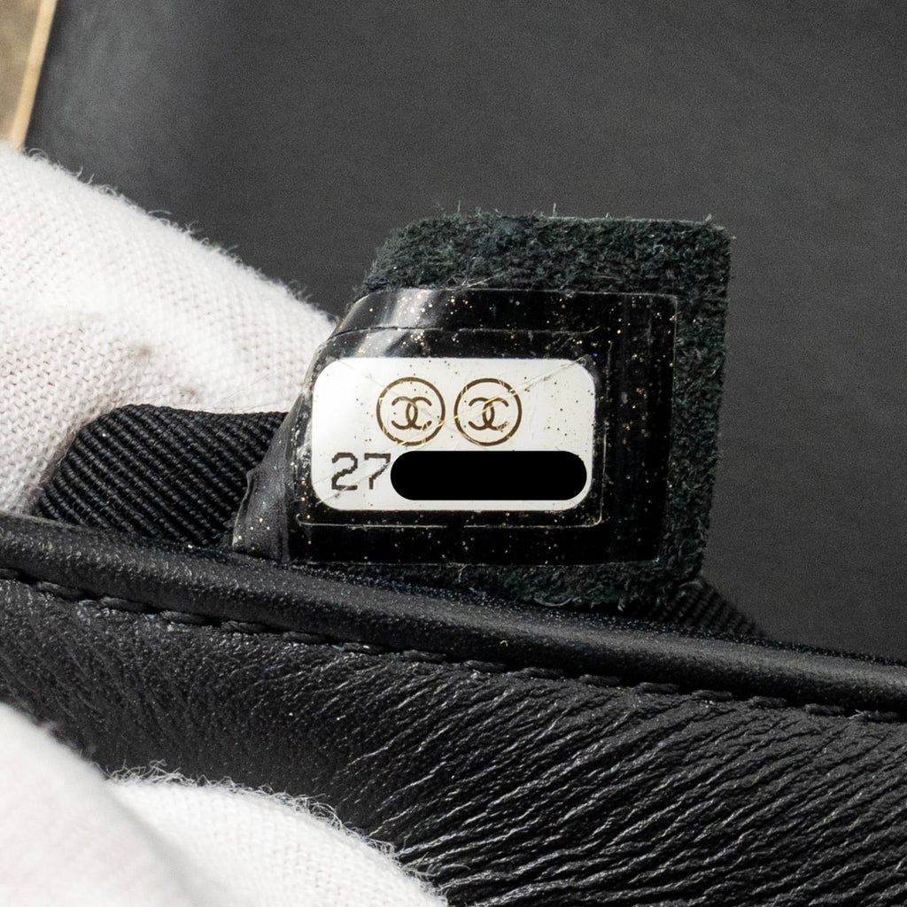 Chanel Small Chevron Boy Bag Lambskin Black L