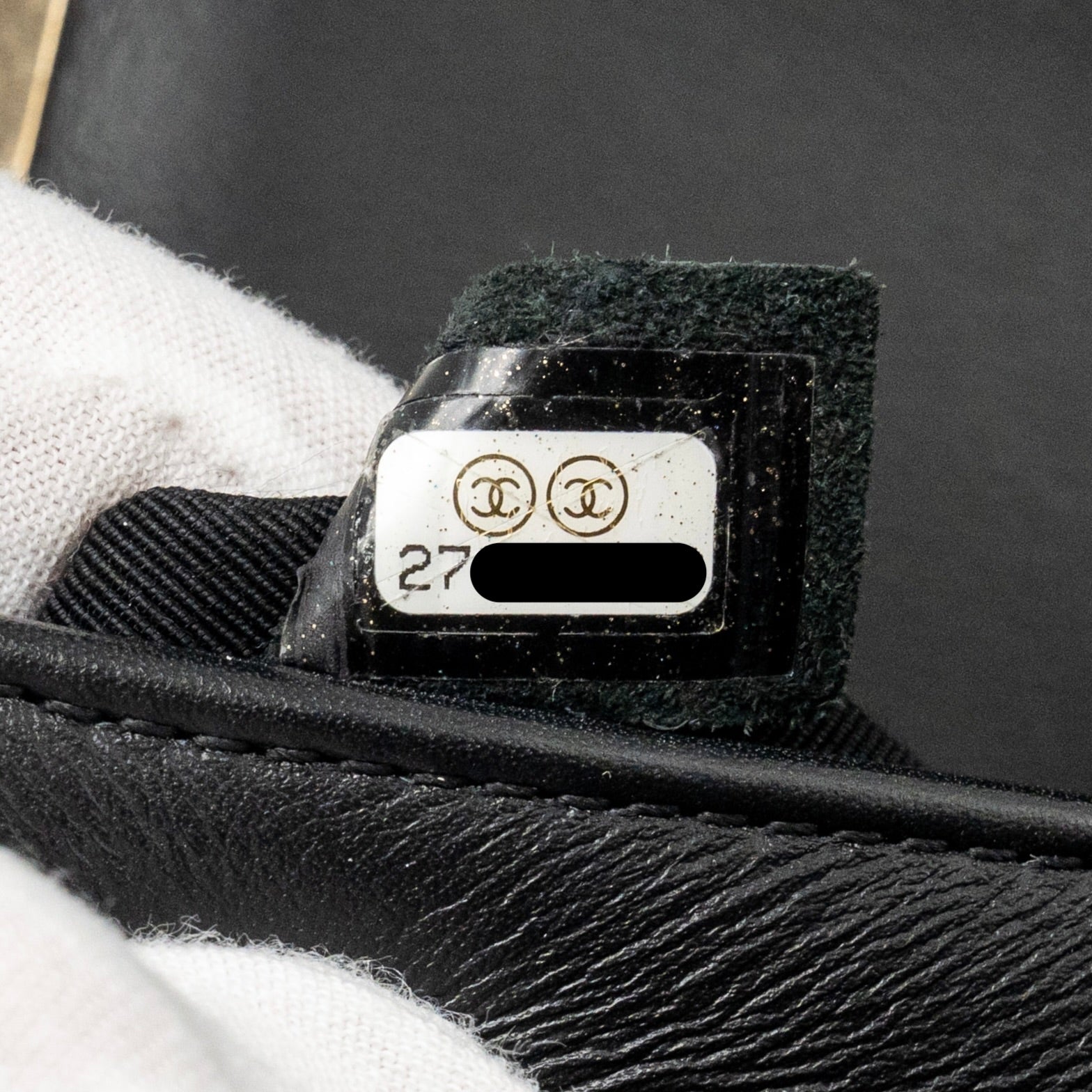Chanel Small Chevron Boy Bag Lambskin Black L