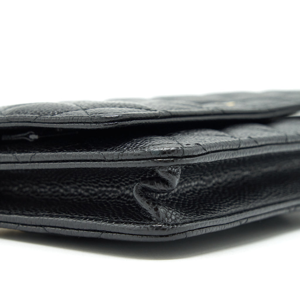 Chanel Classic Wallet On Chain Caviar Black