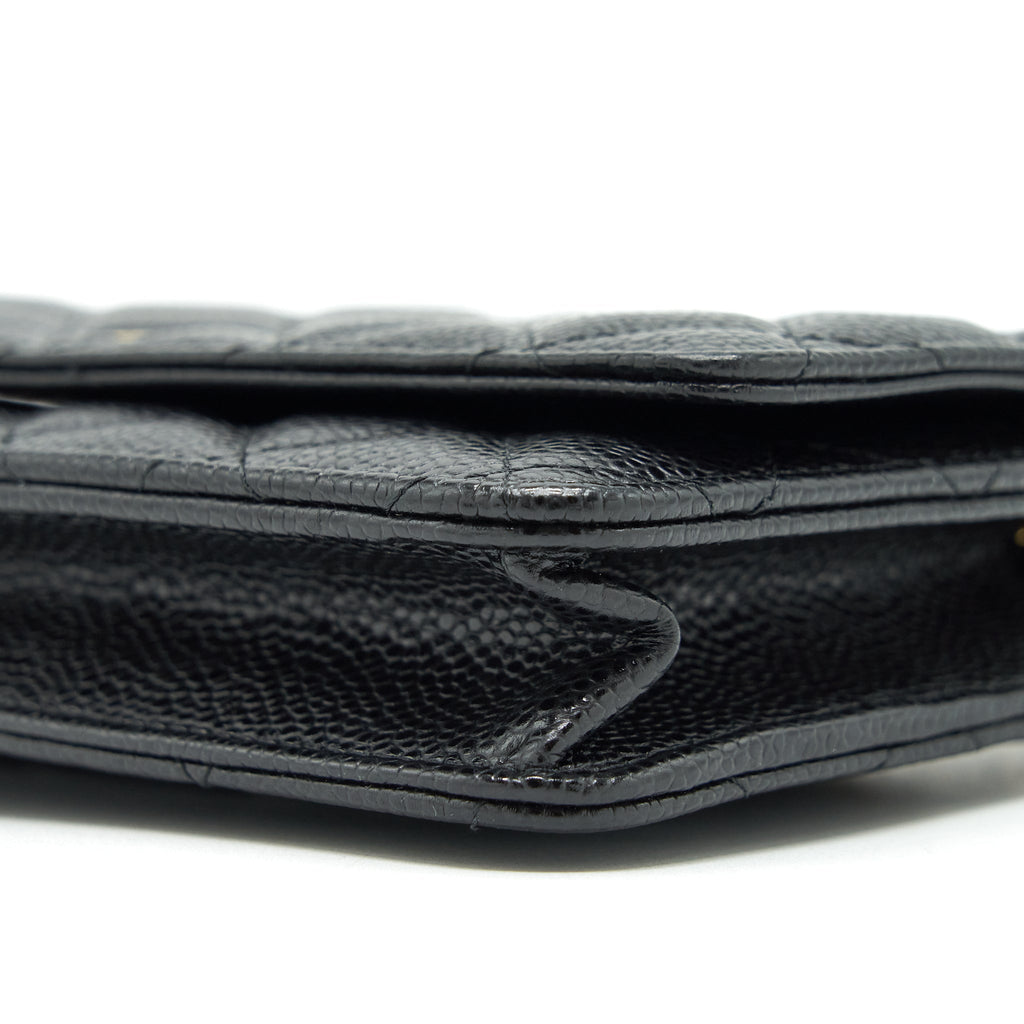 Chanel Classic Wallet On Chain Caviar Black