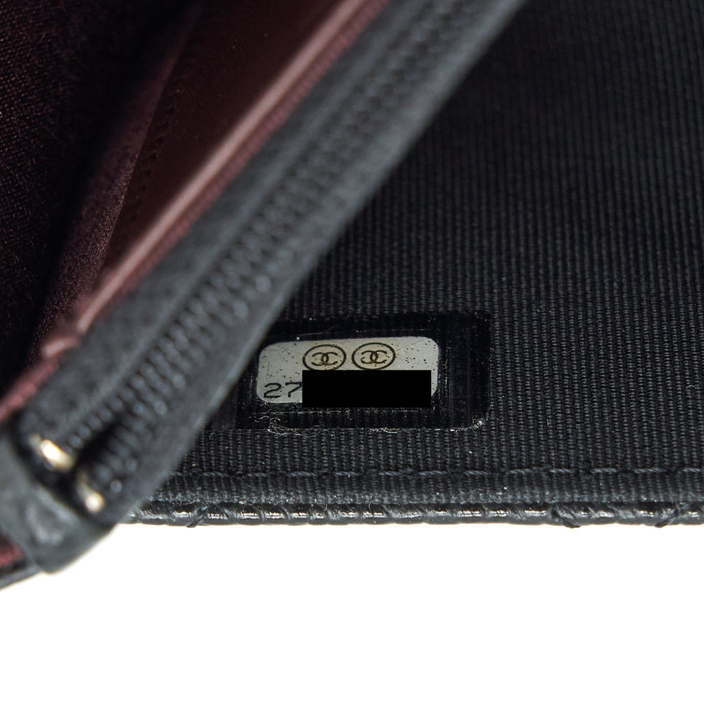 Chanel Classic Wallet On Chain Caviar Black