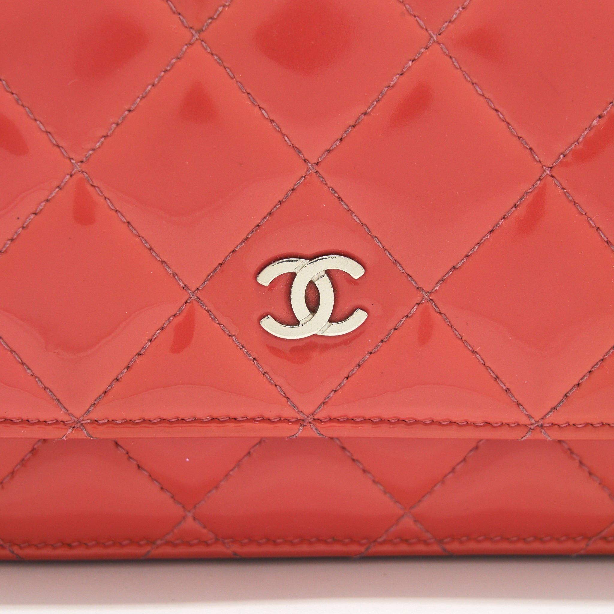 Chanel Wallet On Chains Red Patent