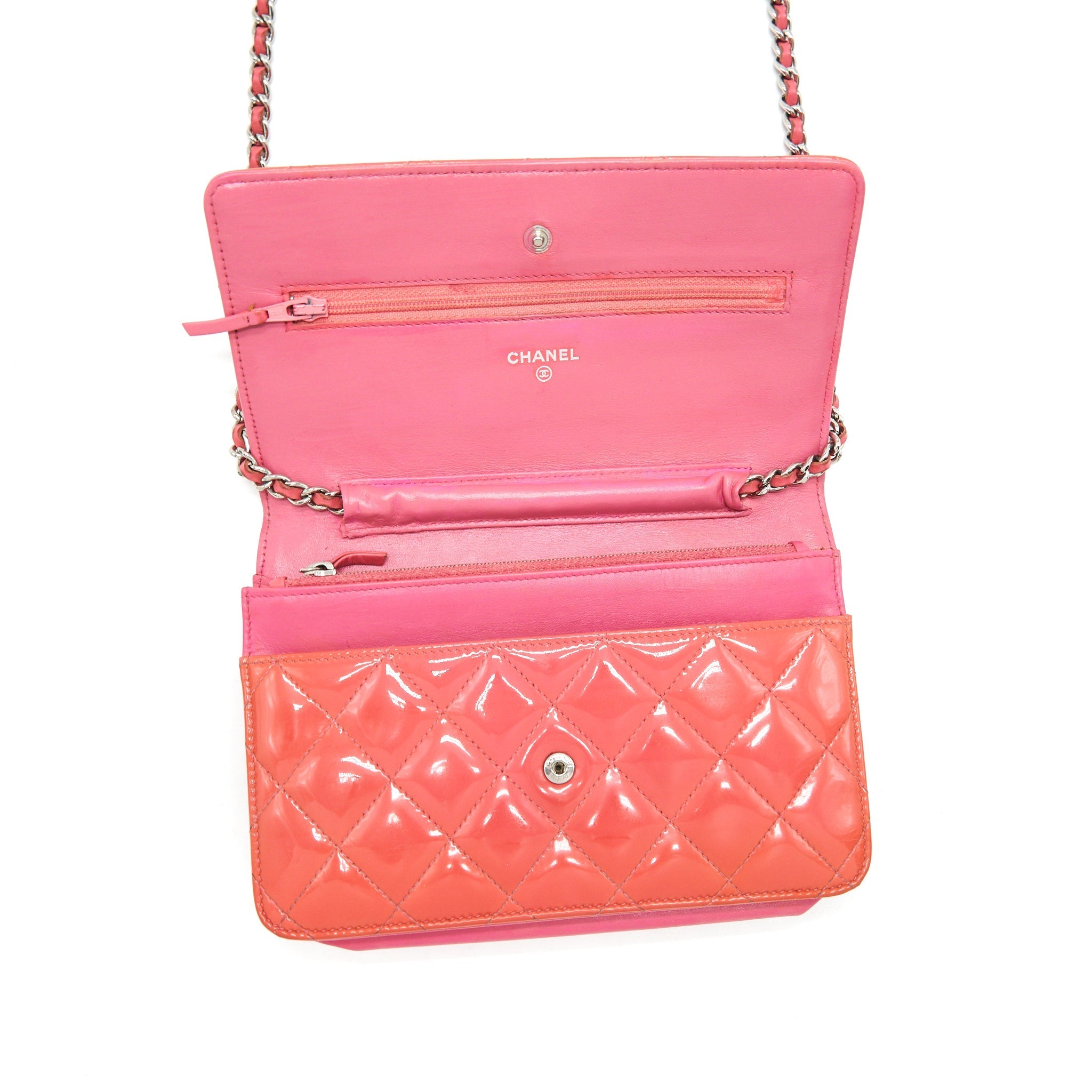 Chanel Wallet On Chains Red Patent