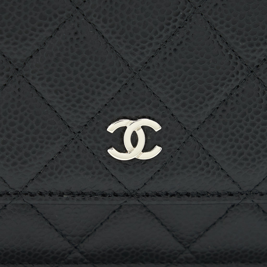 Chanel Classic Wallet On Chain Caviar Black