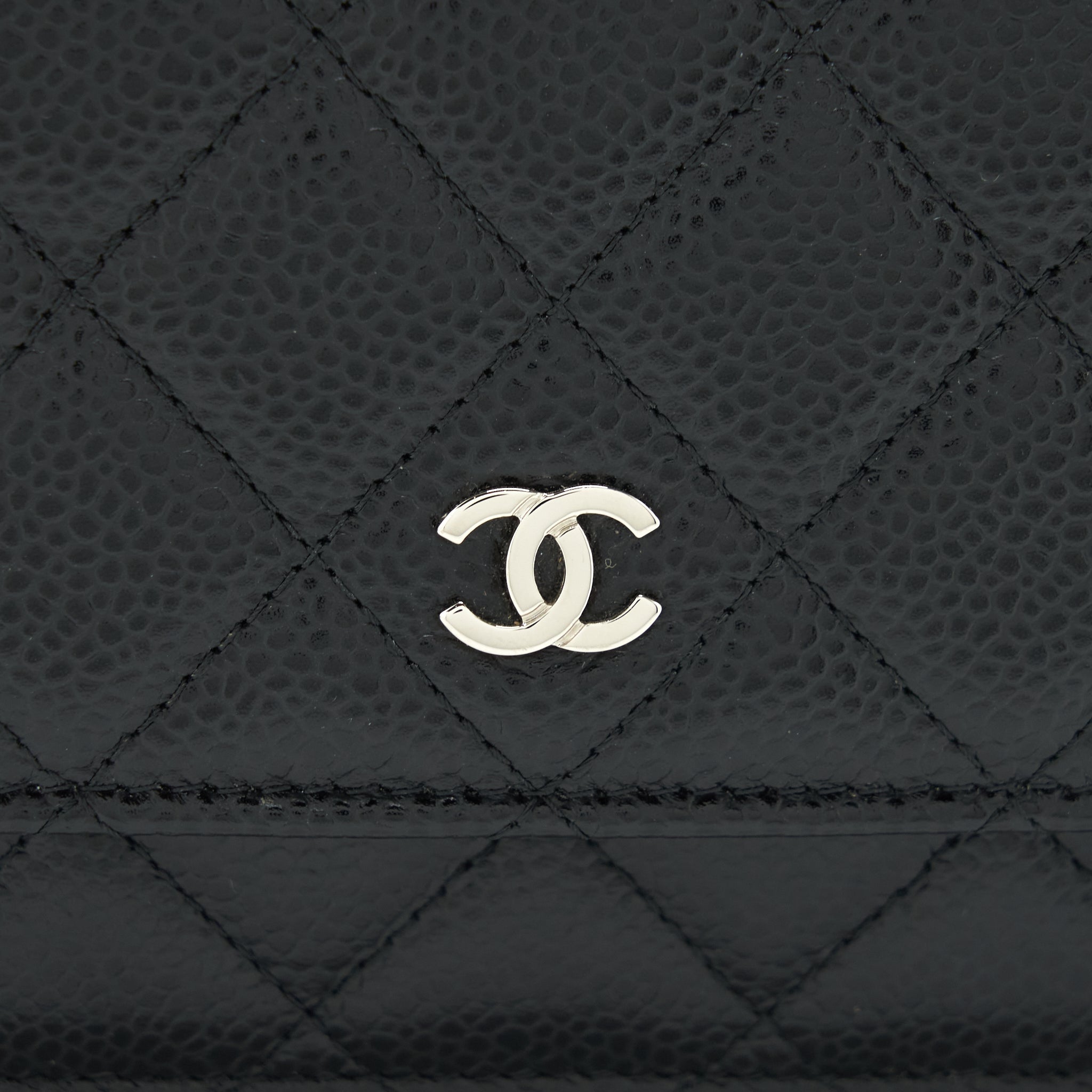 Chanel Classic Wallet On Chain Caviar Black