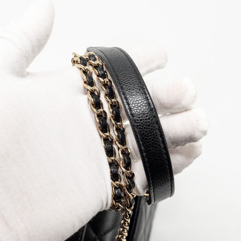 Chanel Small Business Affinity Caviar Black L