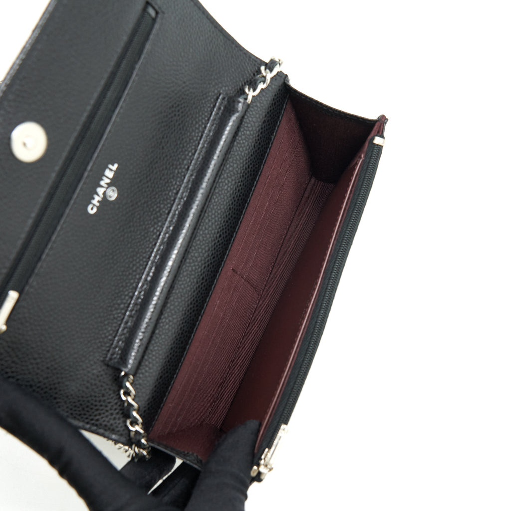 Chanel Classic Wallet On Chain Caviar Black