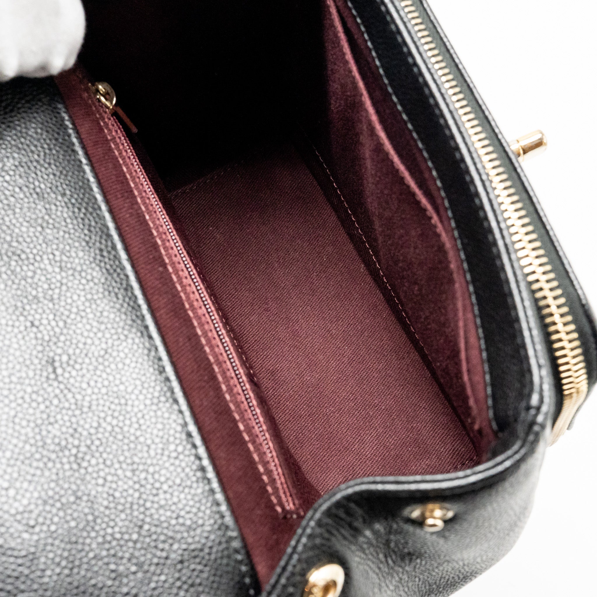 Chanel Small Business Affinity Caviar Black L